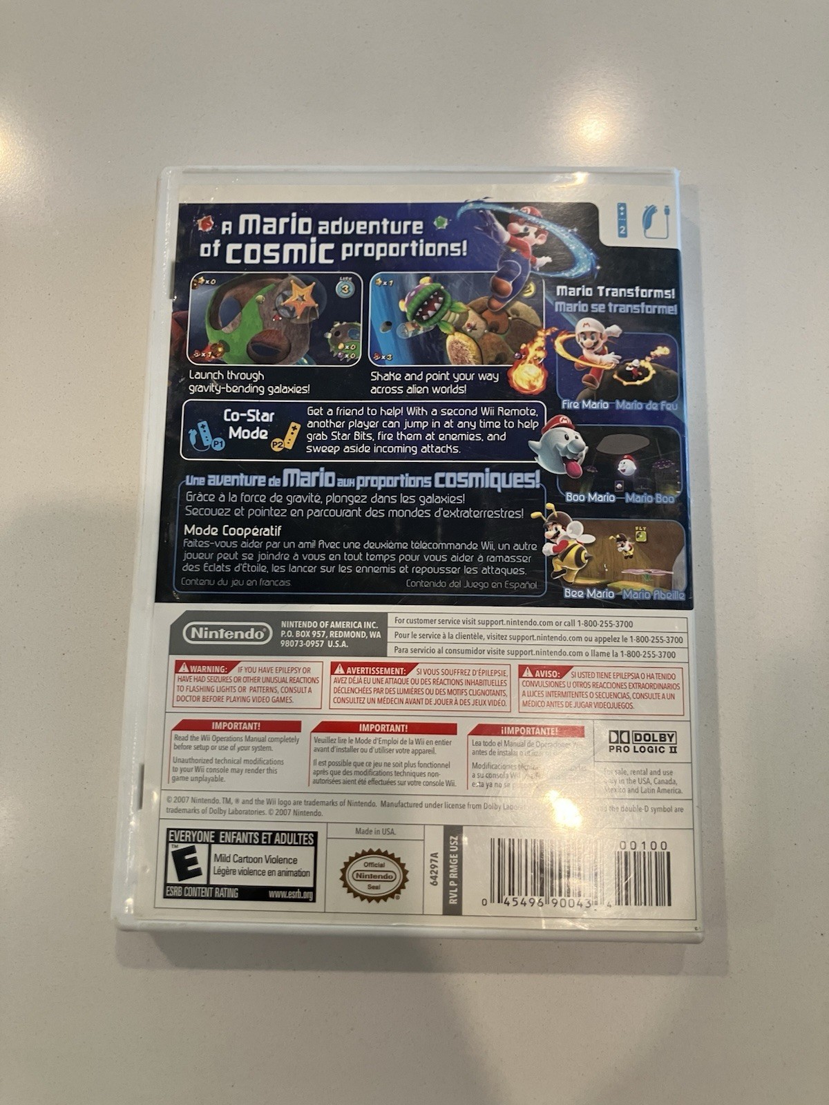 Super Mario Galaxy [Wii, 2007] -CIB- Tested and Working