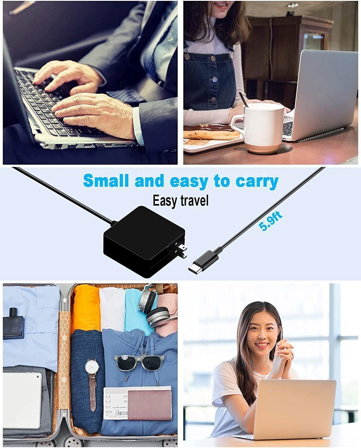 65W USB-C Type C Charger For Steam Deck Switch Lite/OLED PS5 XBX Pro Controller
