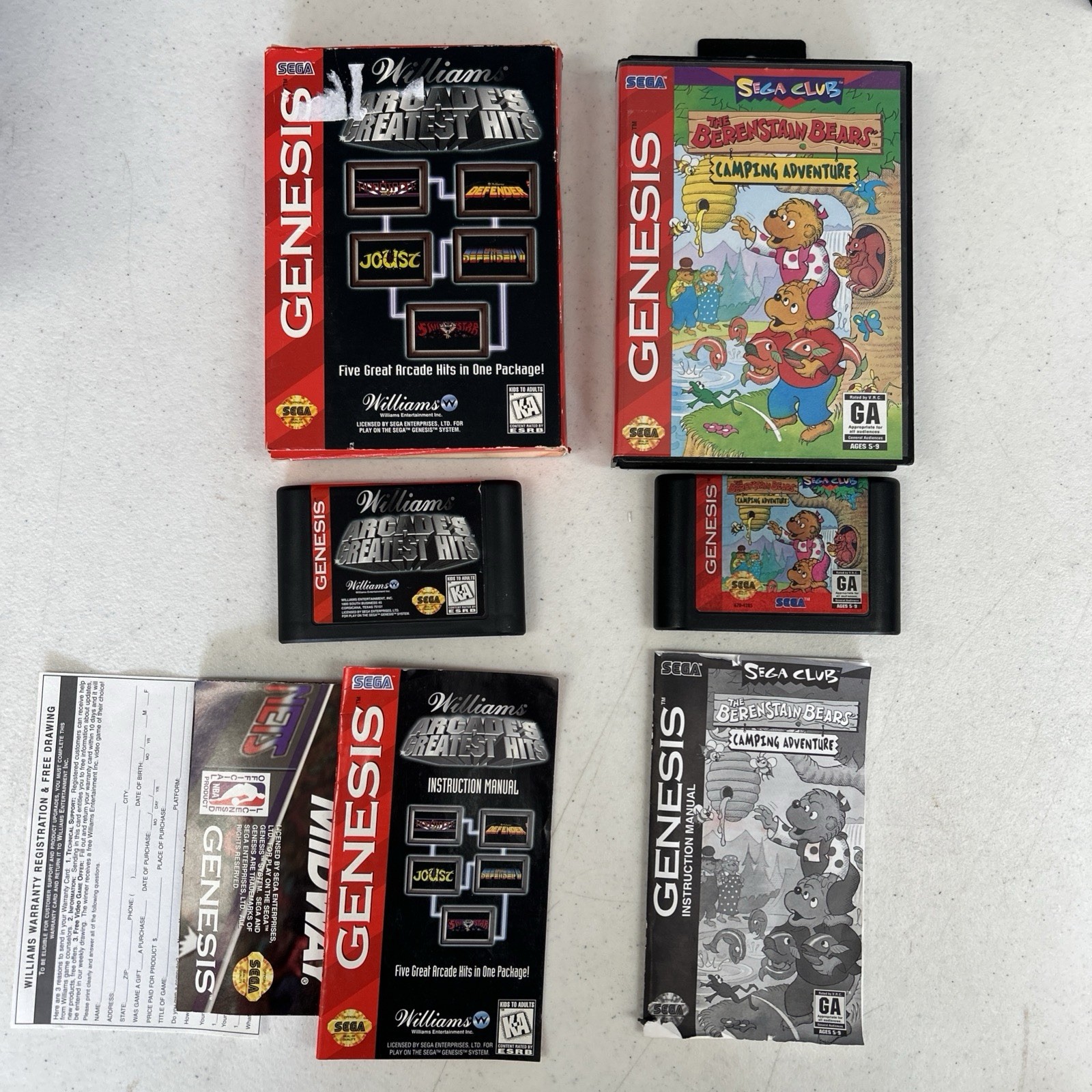 Lot Of 10 Sega Genesis Video Games PTO Shaq Fu Lion King