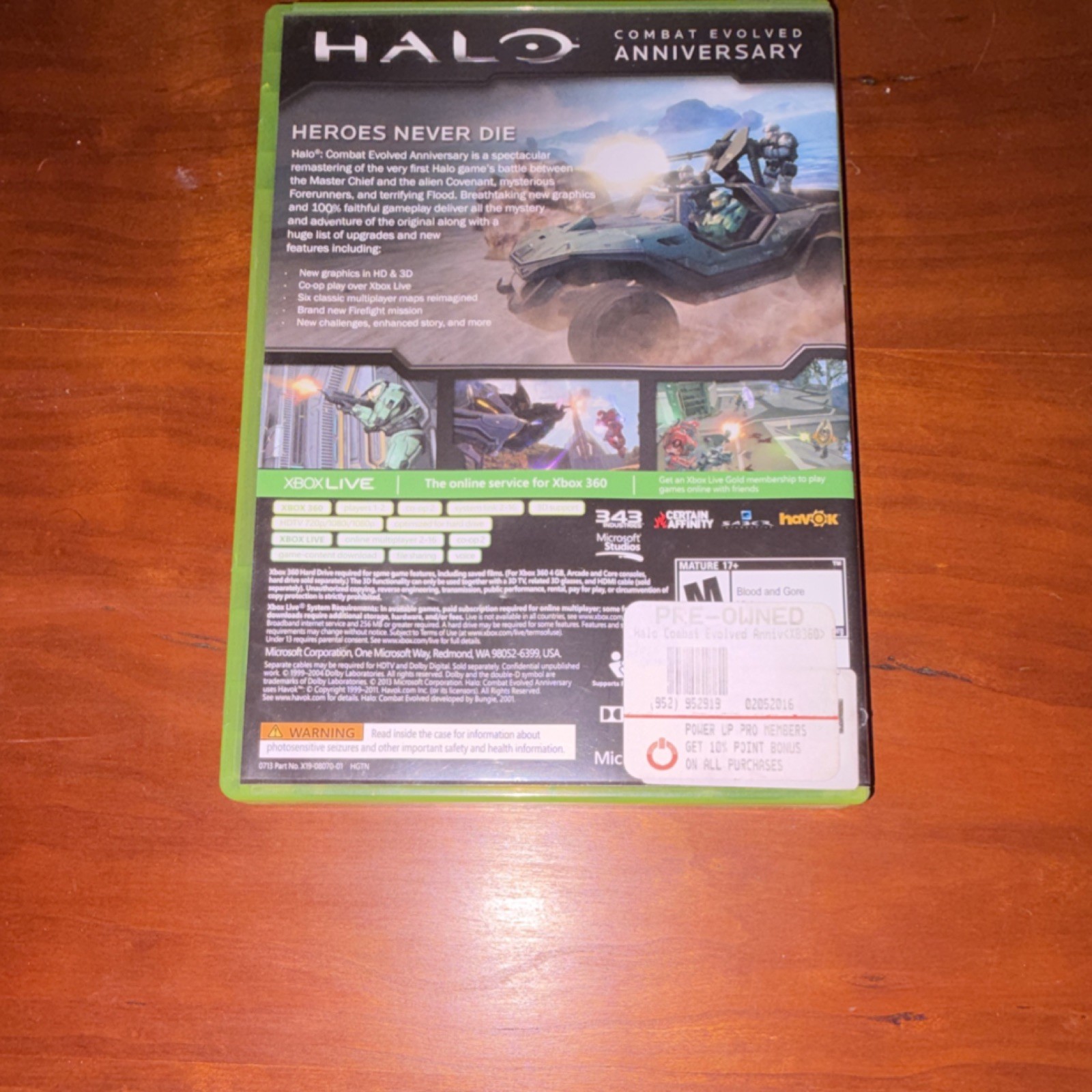 Microsoft Bungie 343 Industries Halo Xbox 360 Game Lot: Anniversary, 2, 3, 4