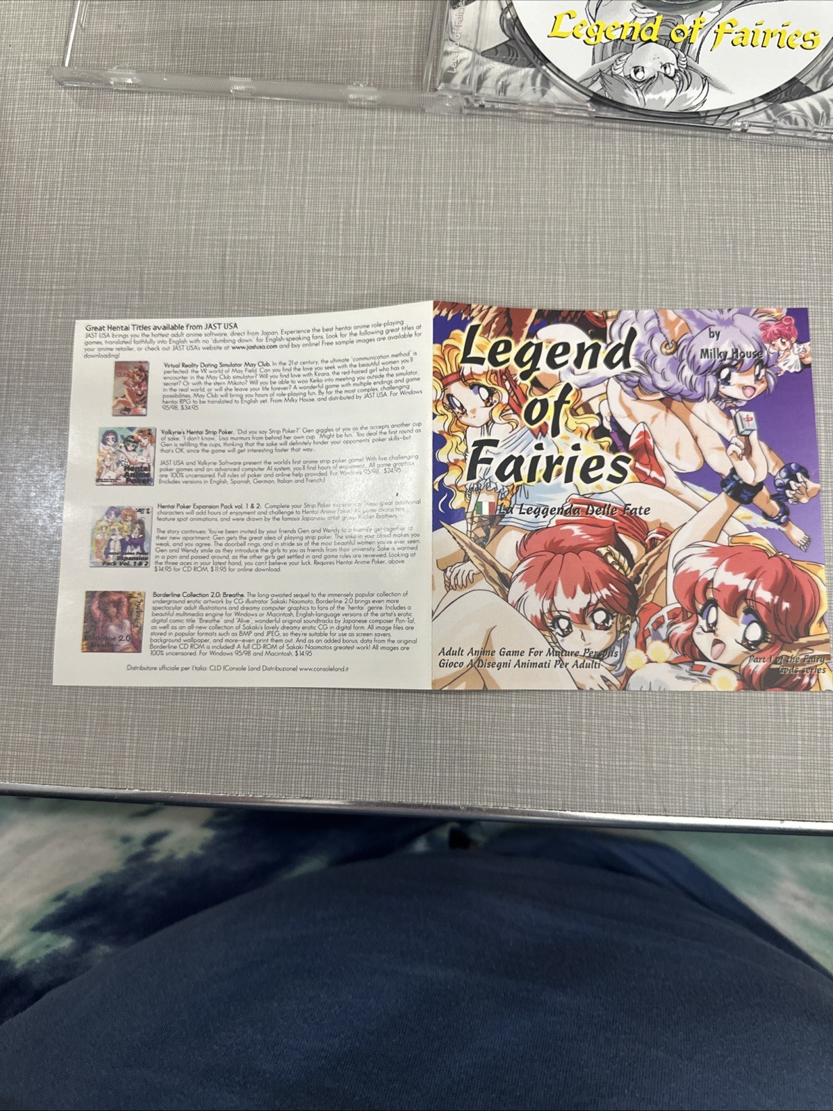 Legend Of Fairies PC Game CD-ROM Anime Windows 95/98 RARE By Milky House Jast