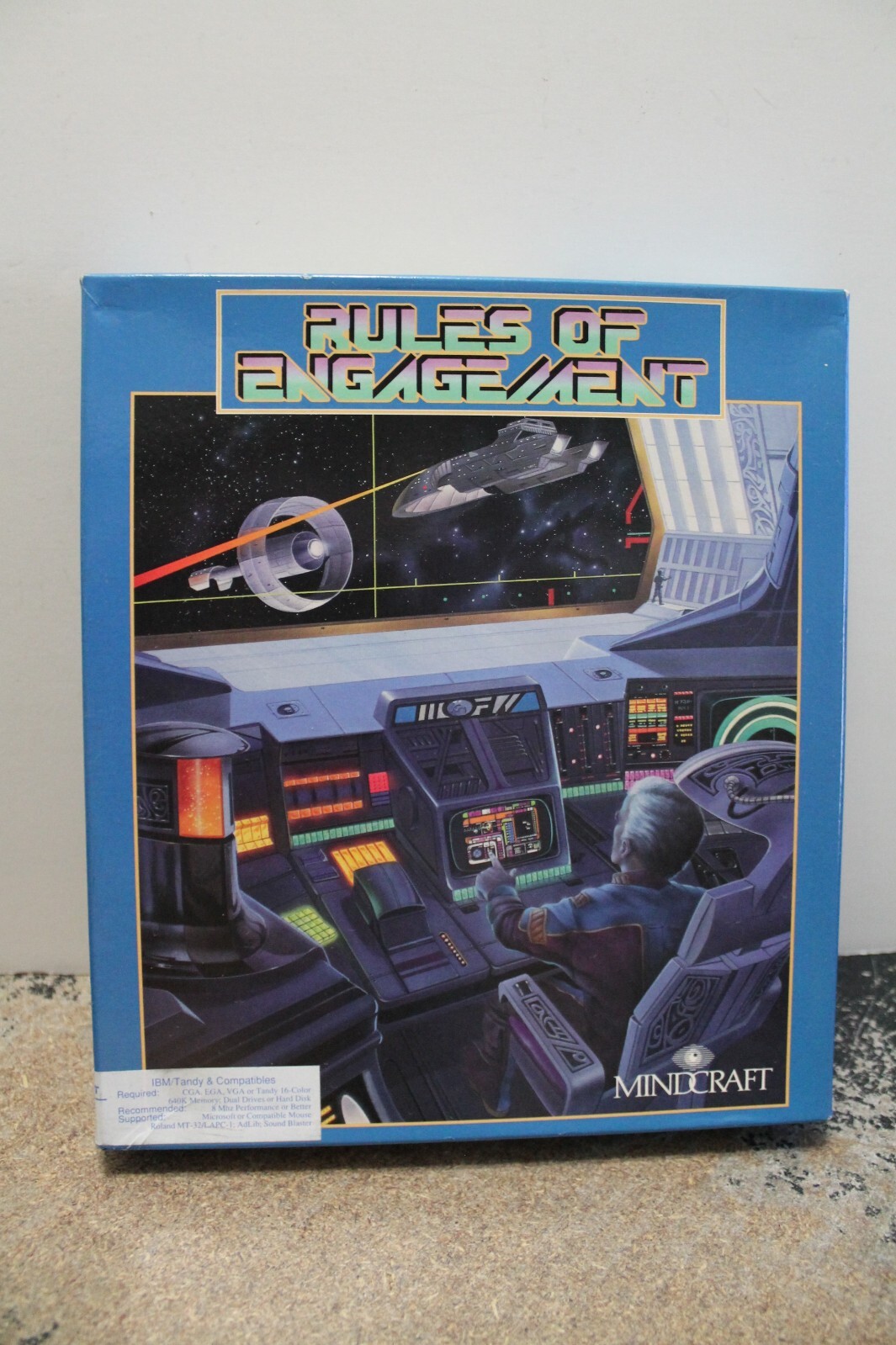 Rules of Engagement Vintage PC game (Mindcraft 5.25″ discs, box, manual)