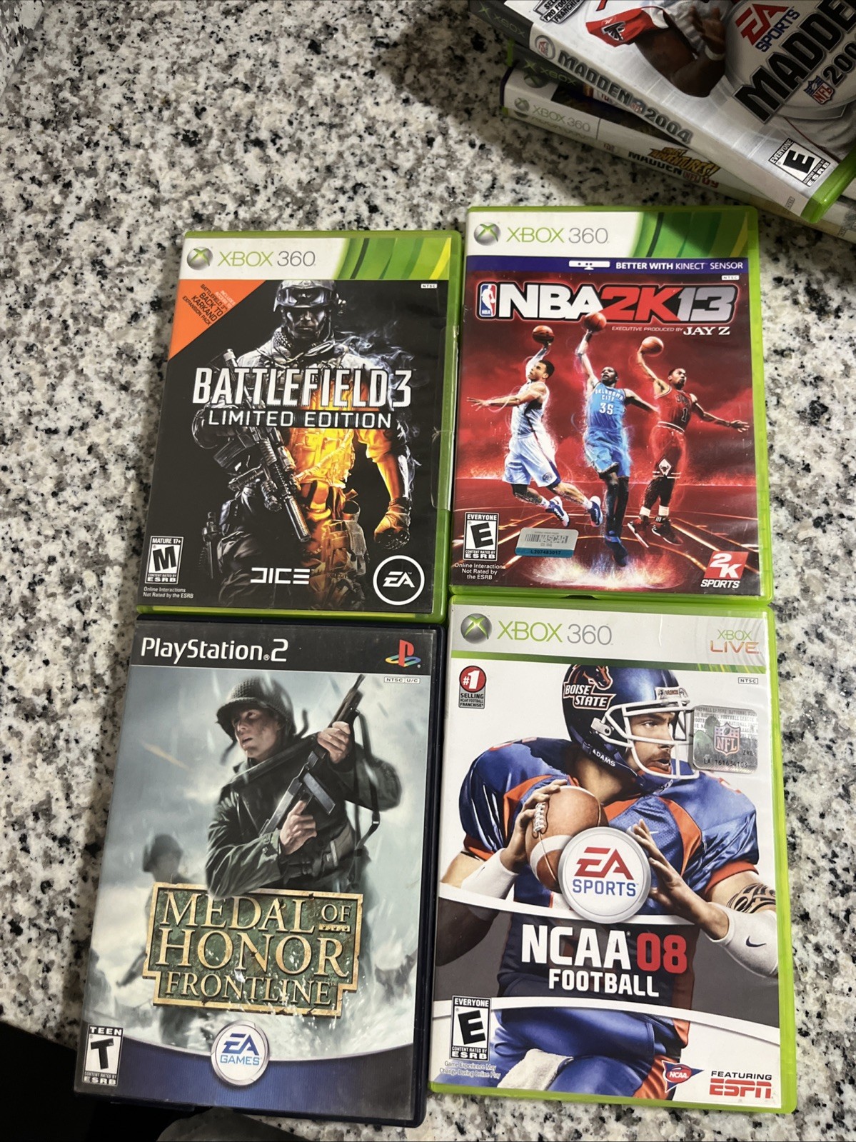 Lot of 60 Xbox 360 Nintendo Games – Heavily Scratched For Resurfacing