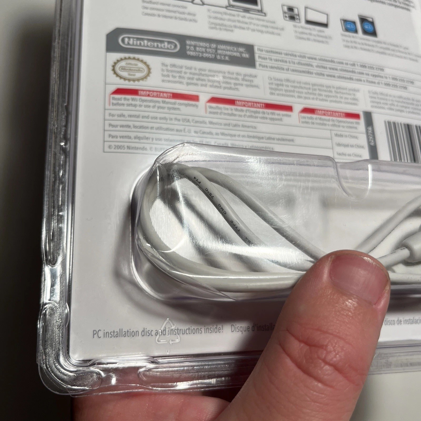 Nintendo OEM Wi-Fi USB Connector Wireless Network Adapter Wii Nintendo DS – NIB
