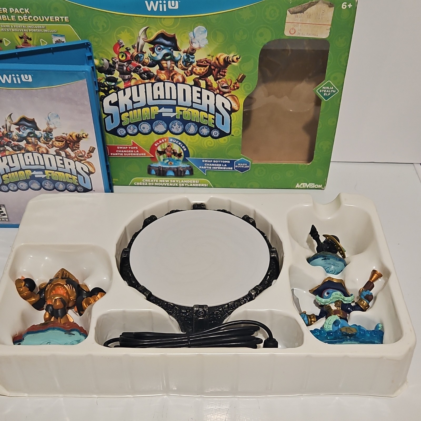 Activision Skylanders Swap Force Wii U Starter Pack w/ Blast Zone, Wash Buckler