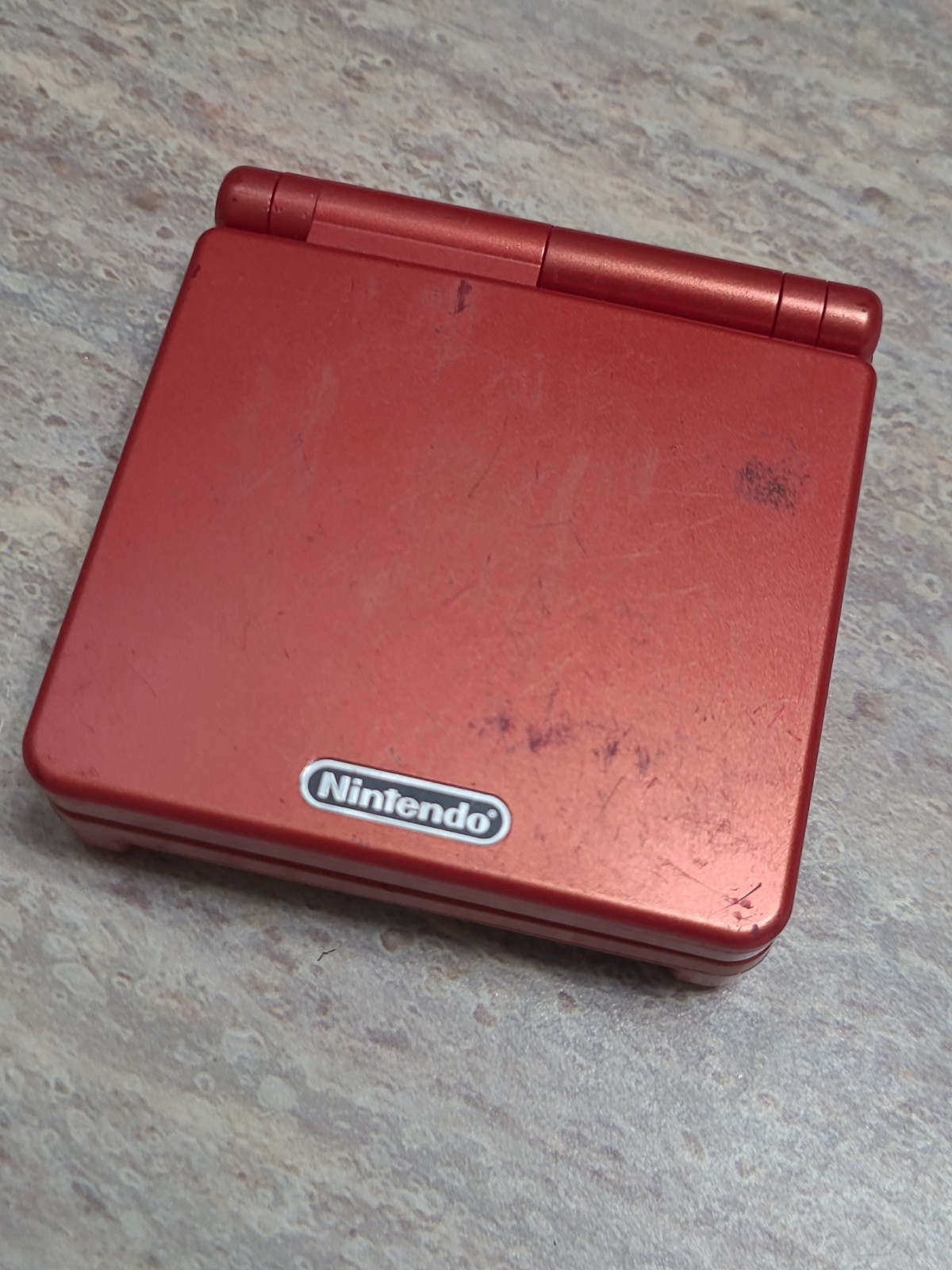 Nintendo Game Boy Advance SP Handheld Red AGS-001 Works Great **READ**