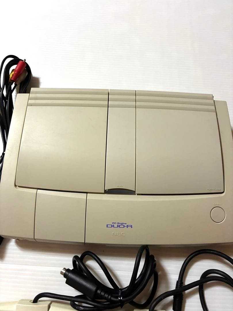 NEC PC Engine Duo-R PI-TG10 White Console NTSC-J AC100V Retro #0003