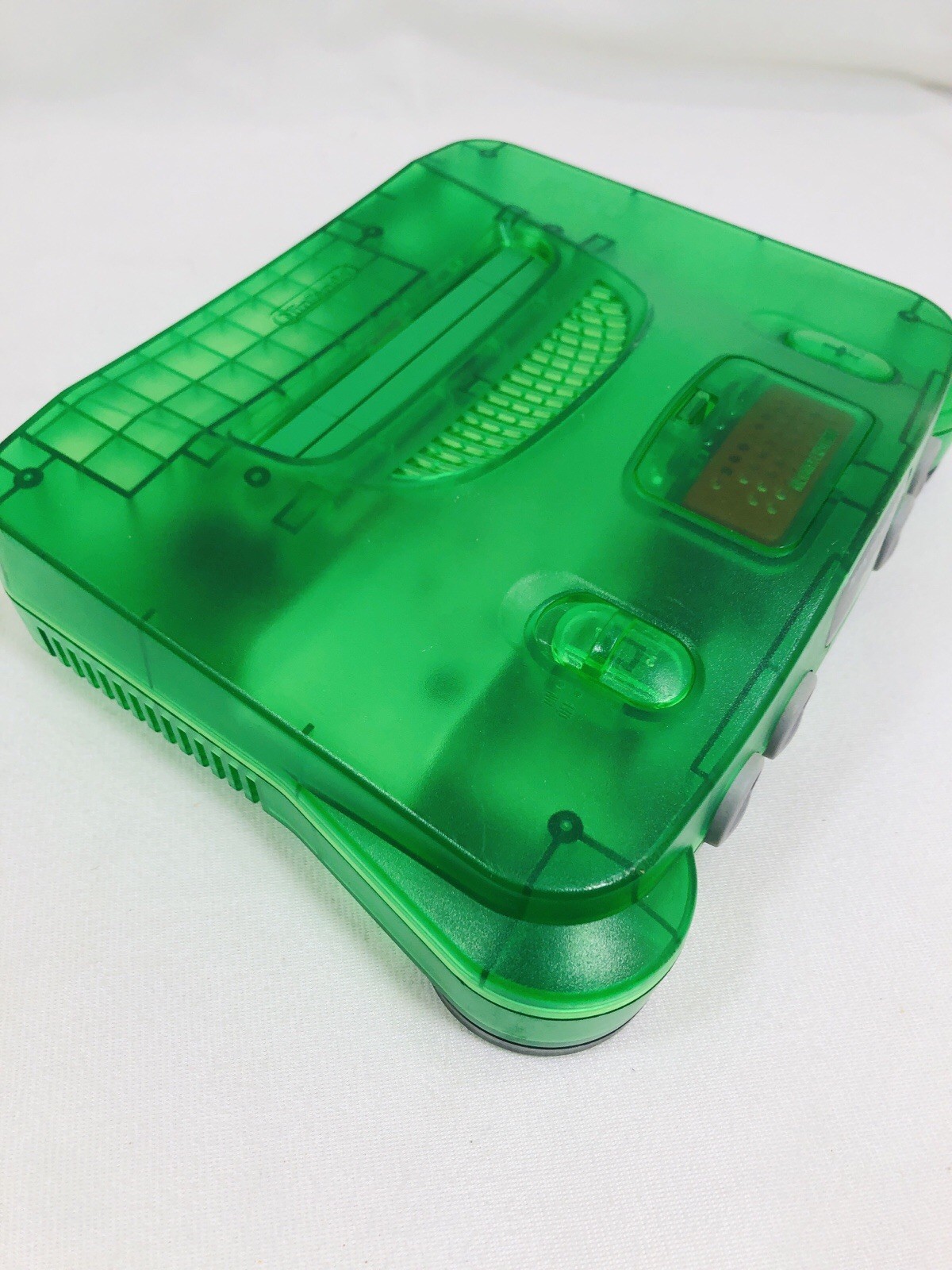 Nintendo 64 Jungle Green N64 Console Expansion Pak RF Cable NO Controller Tested