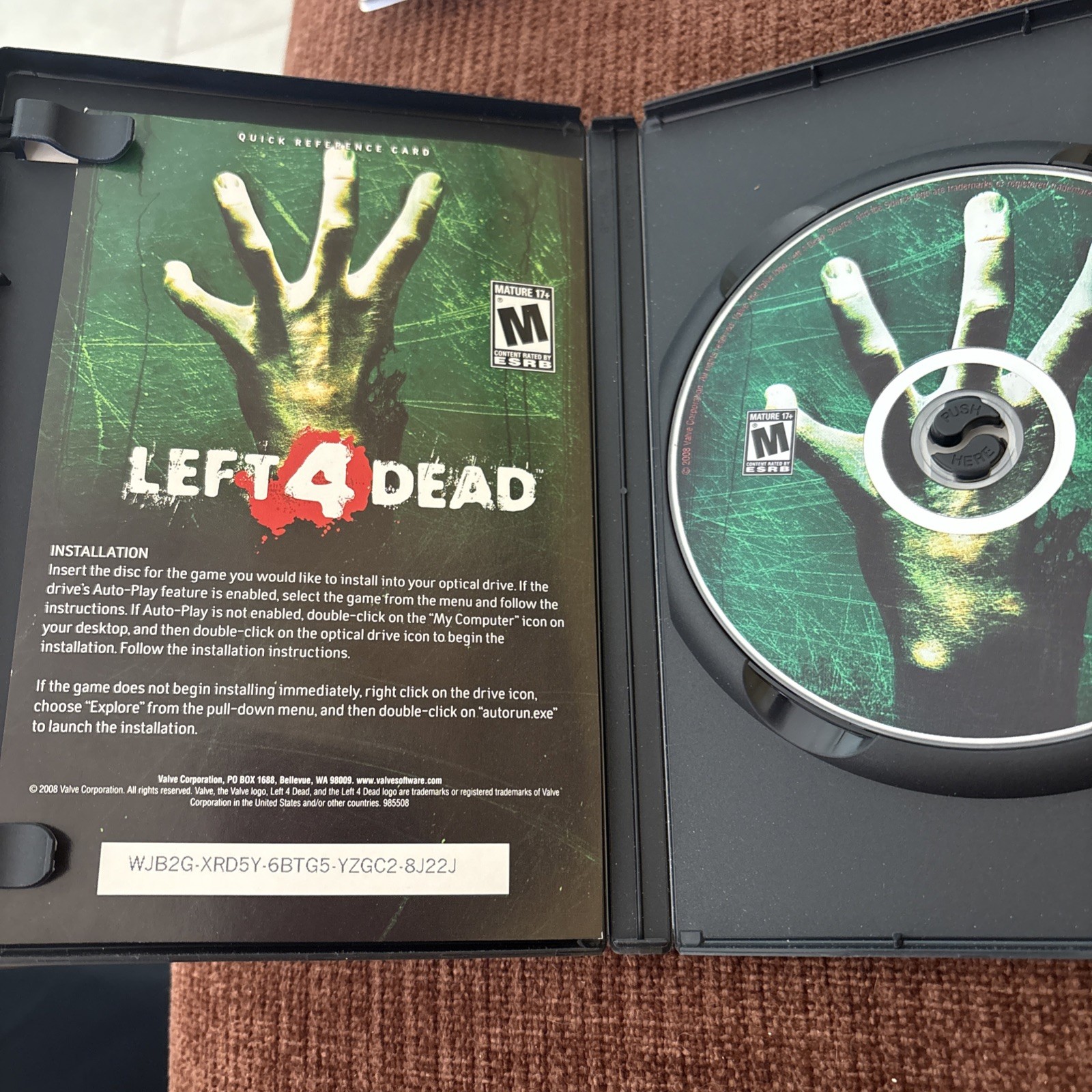 Lot Of 2 Left 4 Dead & Left 4 Dead 2 PC DVD – ROM Games Complete Untested