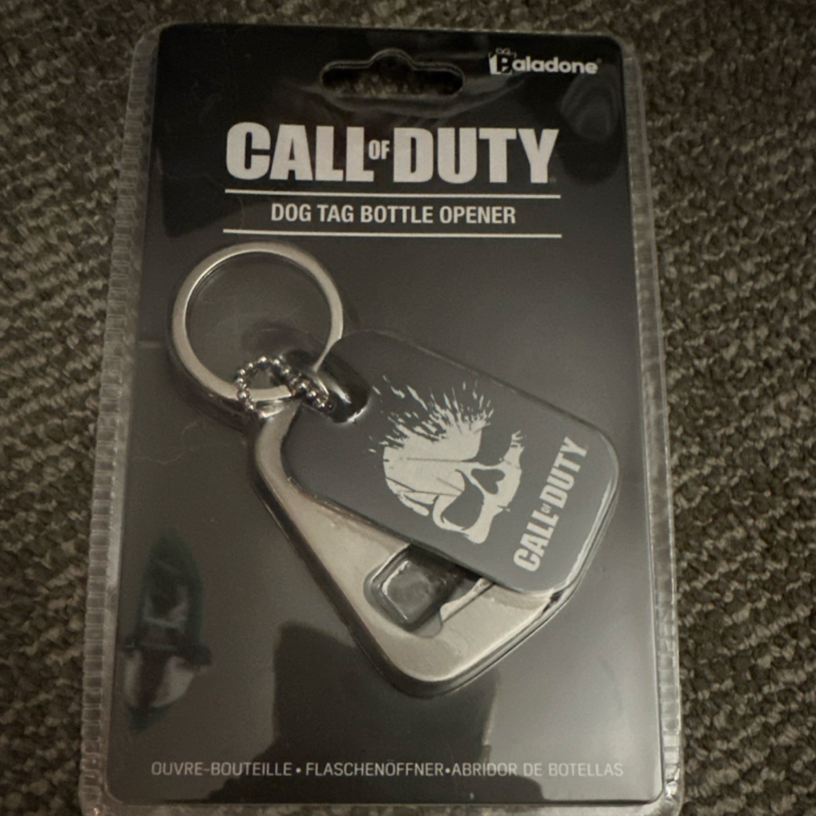 Paladone Call of Duty Ghost Dog Tag Bottle Opener Key Chain