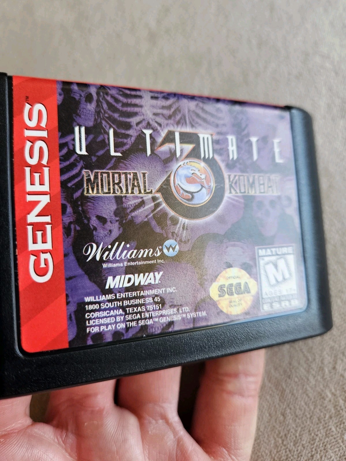 ULTIMATE MORTAL KOMBAT 3 SEGA GENESIS 100% COMPLETE IN BOX W/ POSTER & REG