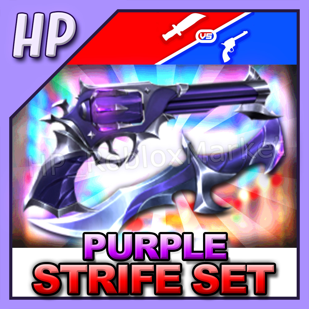 PURPLE Strife Set | MVSD – Murderers vs Sheriffs Duels [⚡FASTEST DELIVERY⚡]knife
