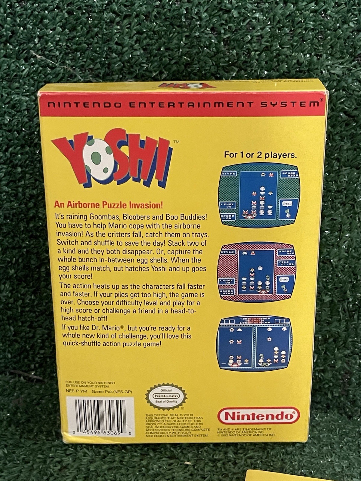 Nintendo Oval Seal Yoshi Complete In Box Near Mint NES Nintendo Fast Shipping!