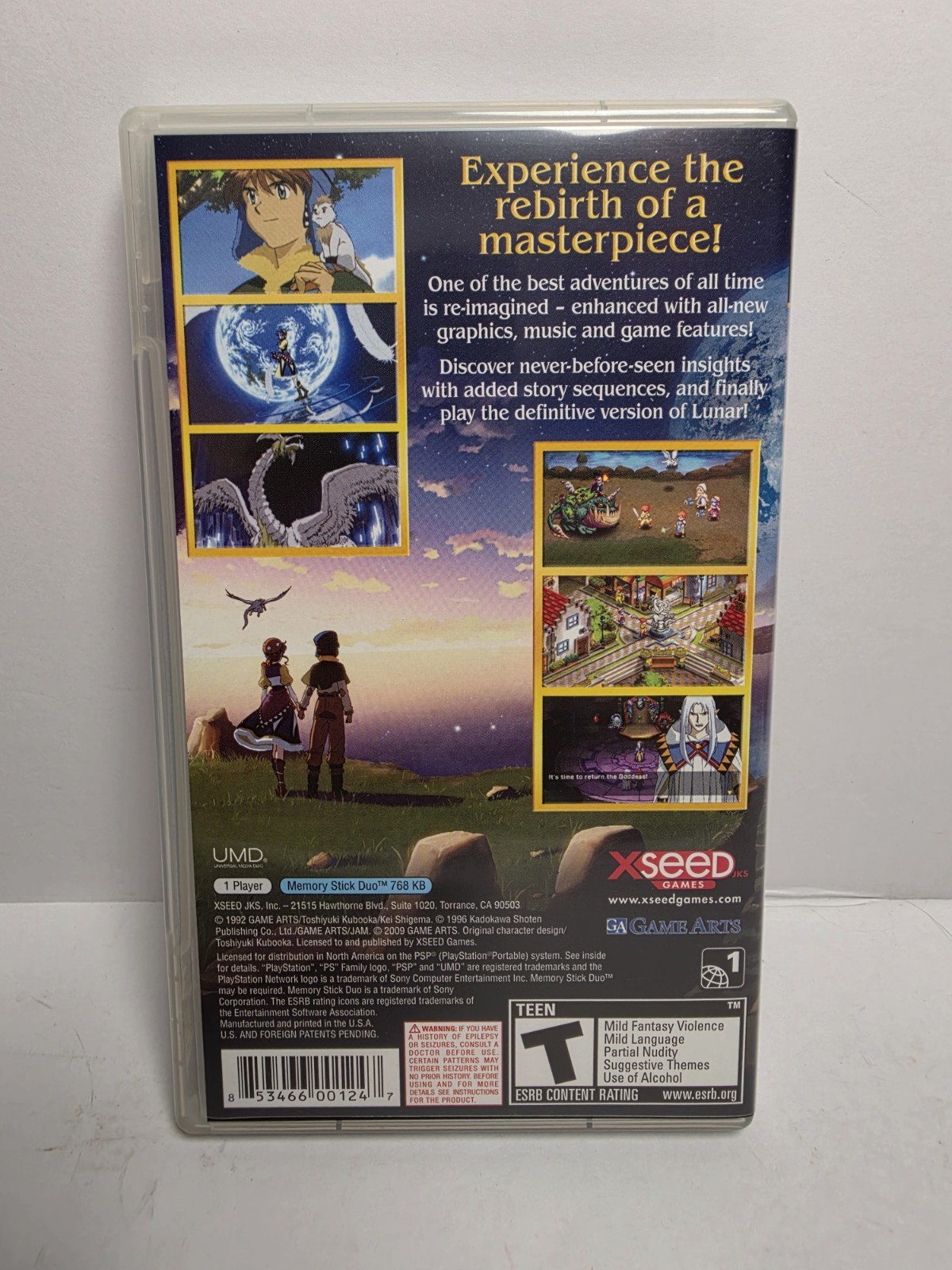 Lunar Silver Star Harmony Premium Edition Complete (Sony PSP, 2010) Super Clean