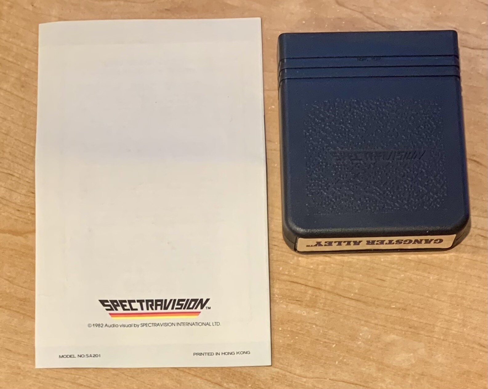 Gangster Alley (Atari 2600, 1982) SpectraVision Cartridge & Manual