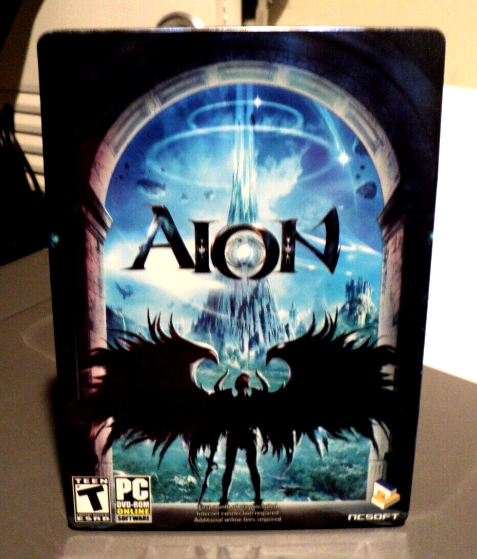NCSOFT Aion (2009, DVD-ROM) Online Video Game: Manual & Reference: Metal Case