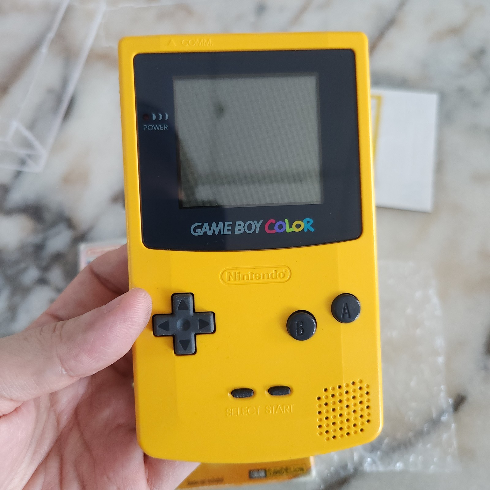 FIRST PRINT Game Boy Color GBC Dandelion Yellow CIB VERY GOOD CONDITION
