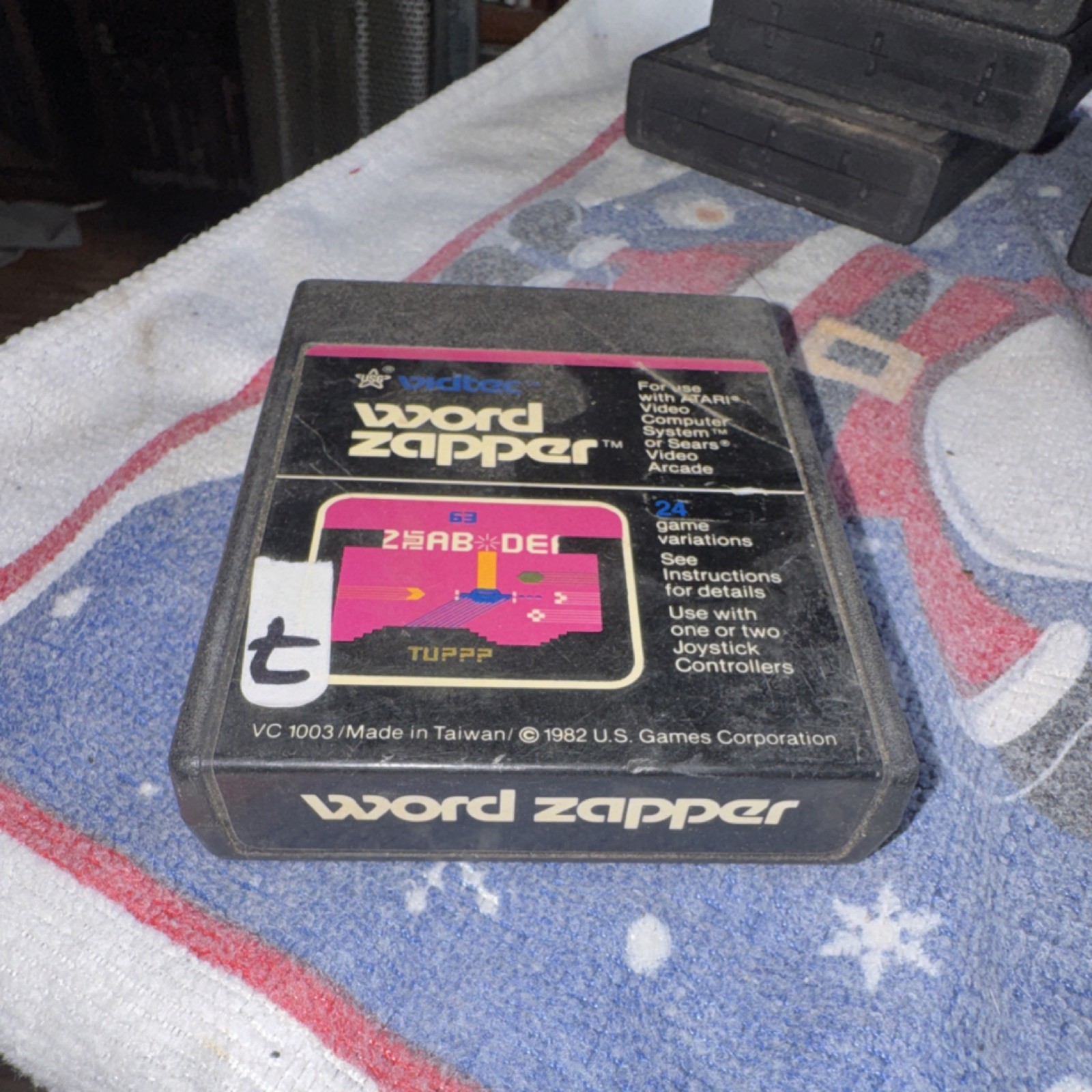 U.S. Games Word Zapper Atari 2600 Arcade Game 1982 Joystick Compatible Cartridge