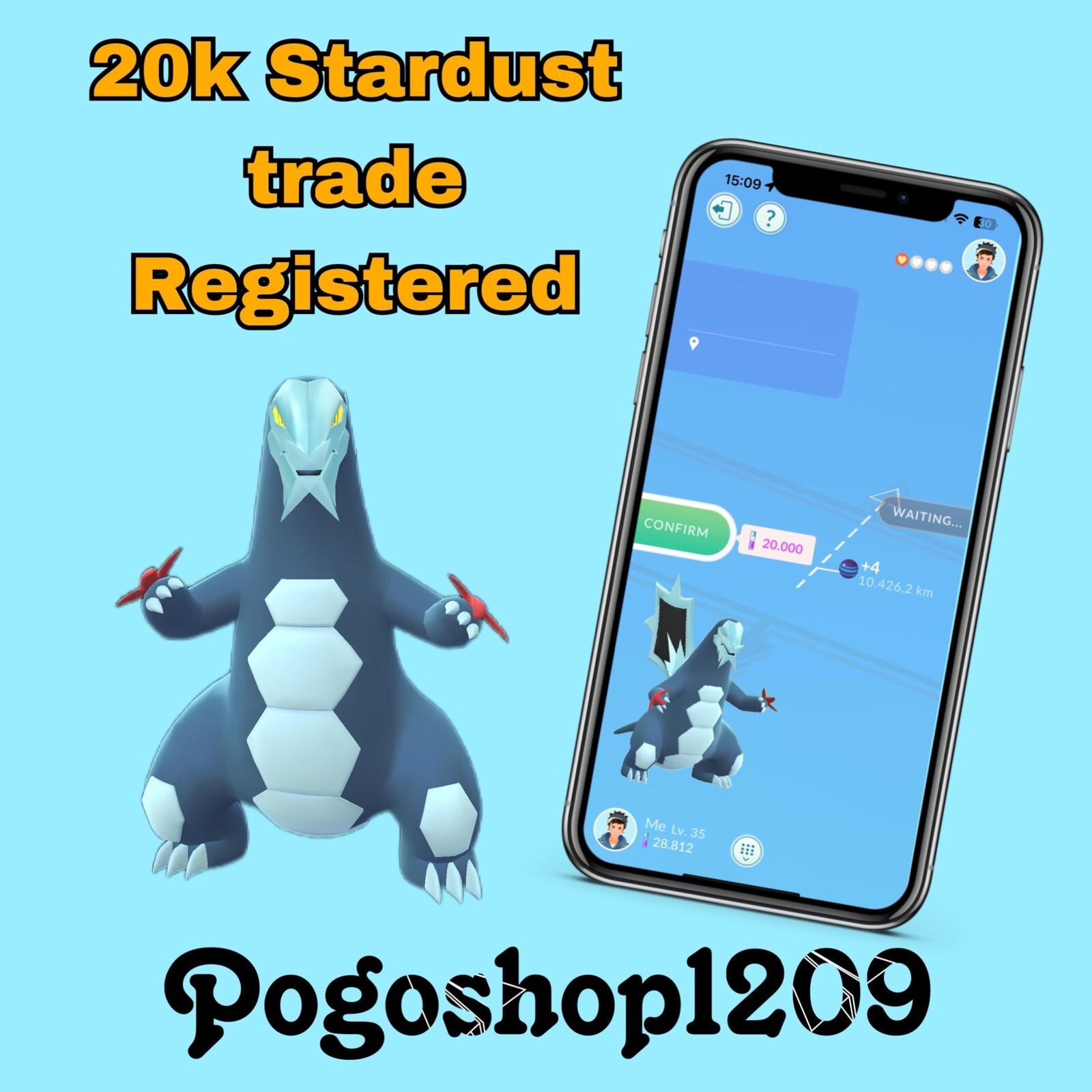 Pokémon Baxcalibur (non Shiny) – Trade 20k stardust