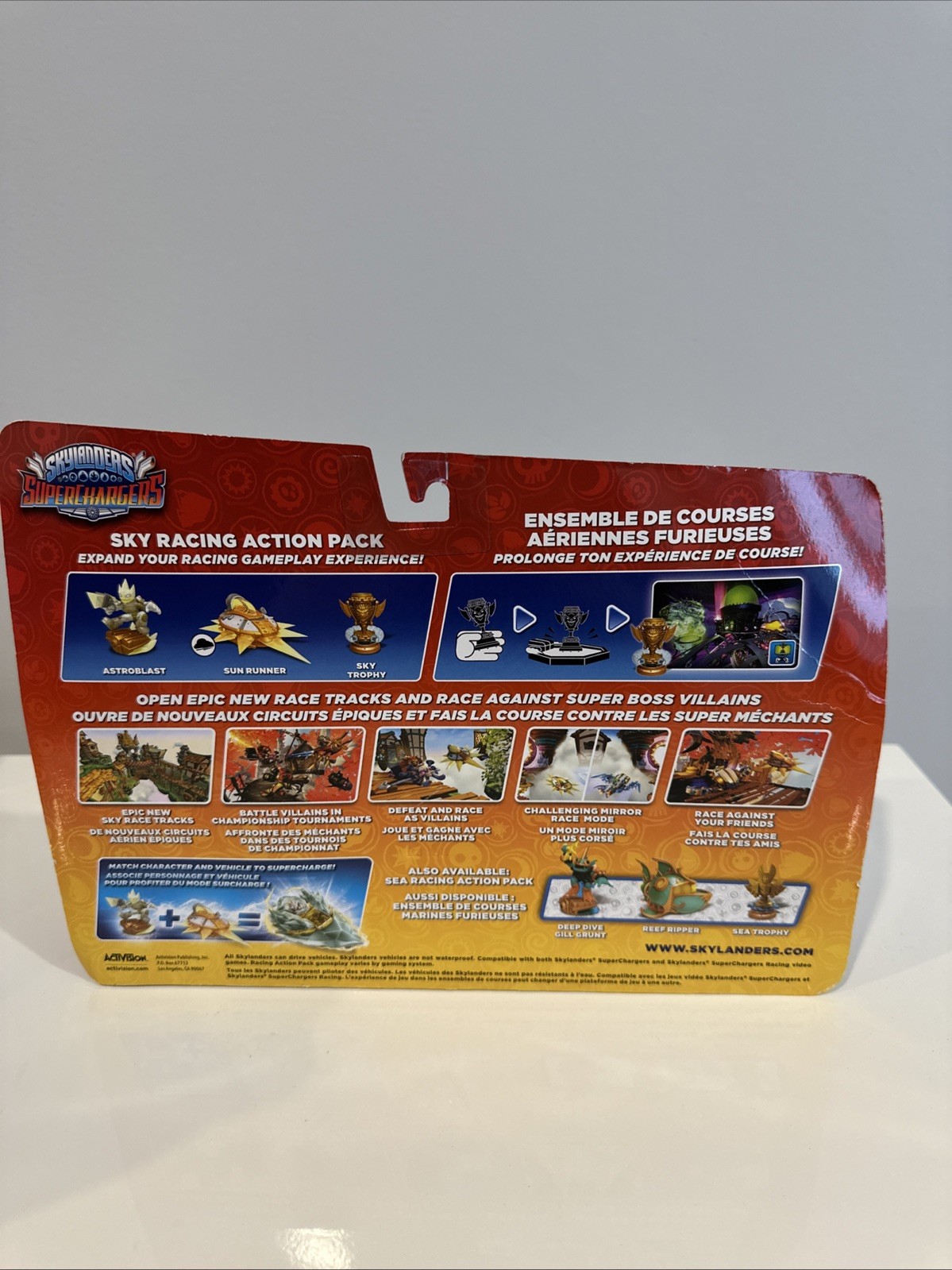 Skylanders Superchargers Sky Racing Action Pack Astro Blast Sun Runner vehicle