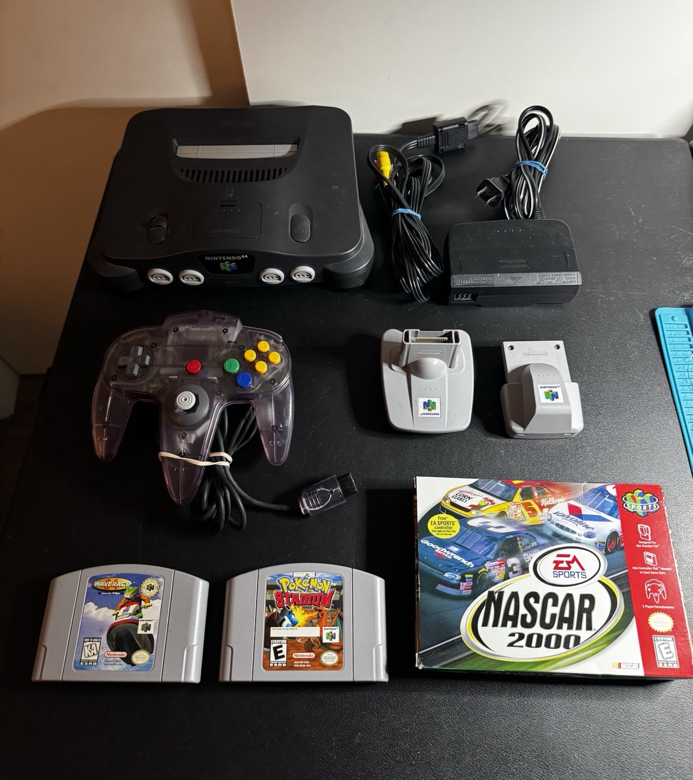 Nintendo 64 N64 Console W/ Expansion Pak Controller 3 Games Pokemon Works Great!