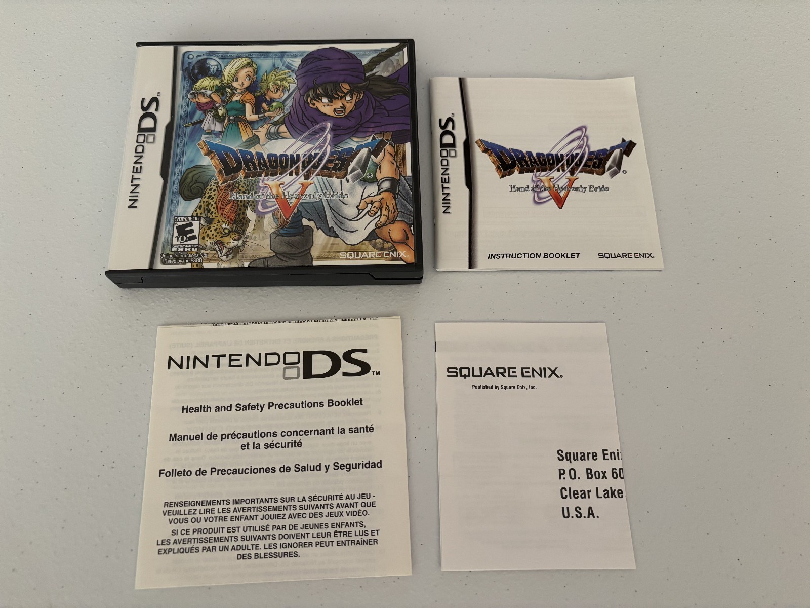 Dragon Quest V Hand of the Heavenly Bride – Complete CIB Nintendo DS