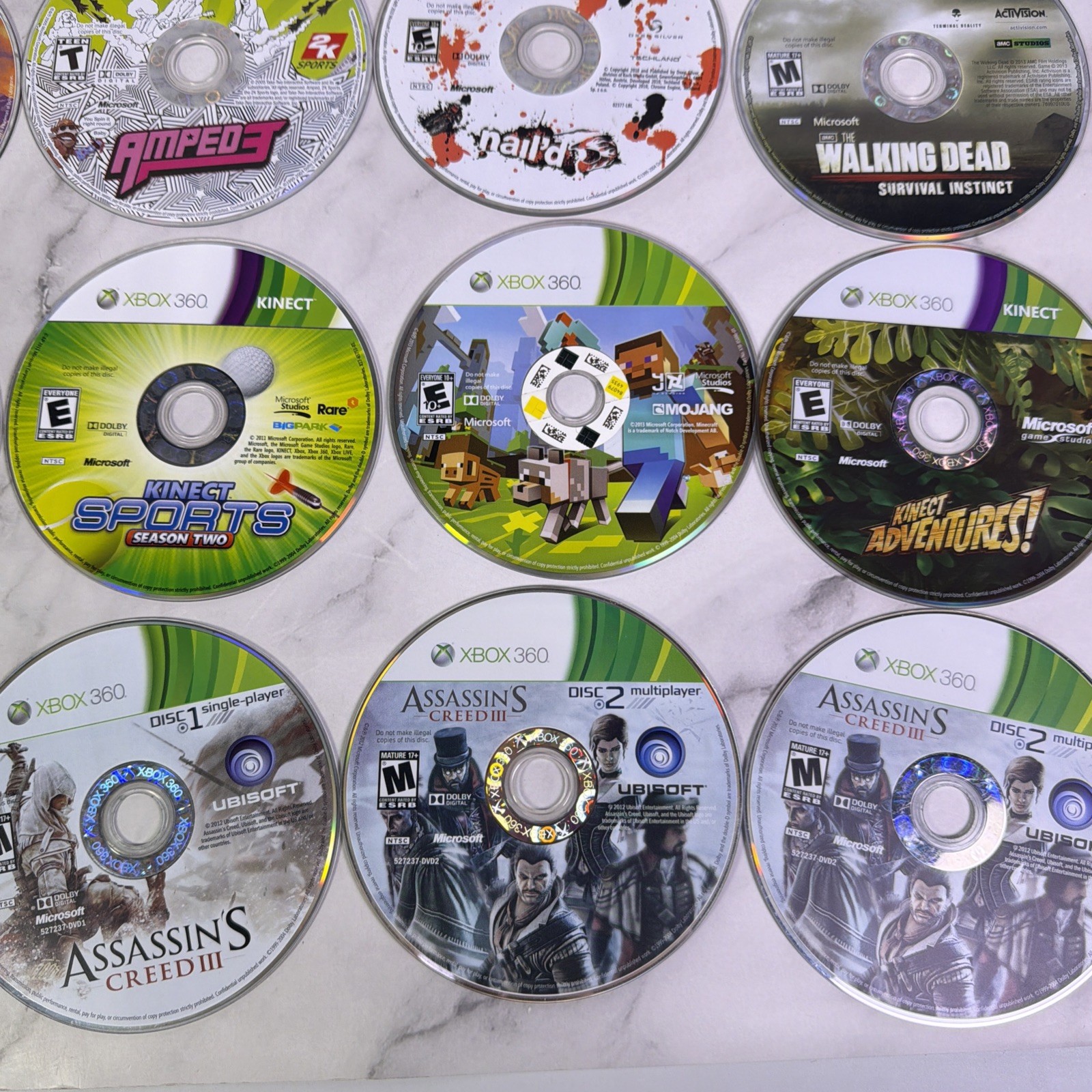 Lot Of 40 Xbox 360 Video Games Assorted – Untested – Read Description