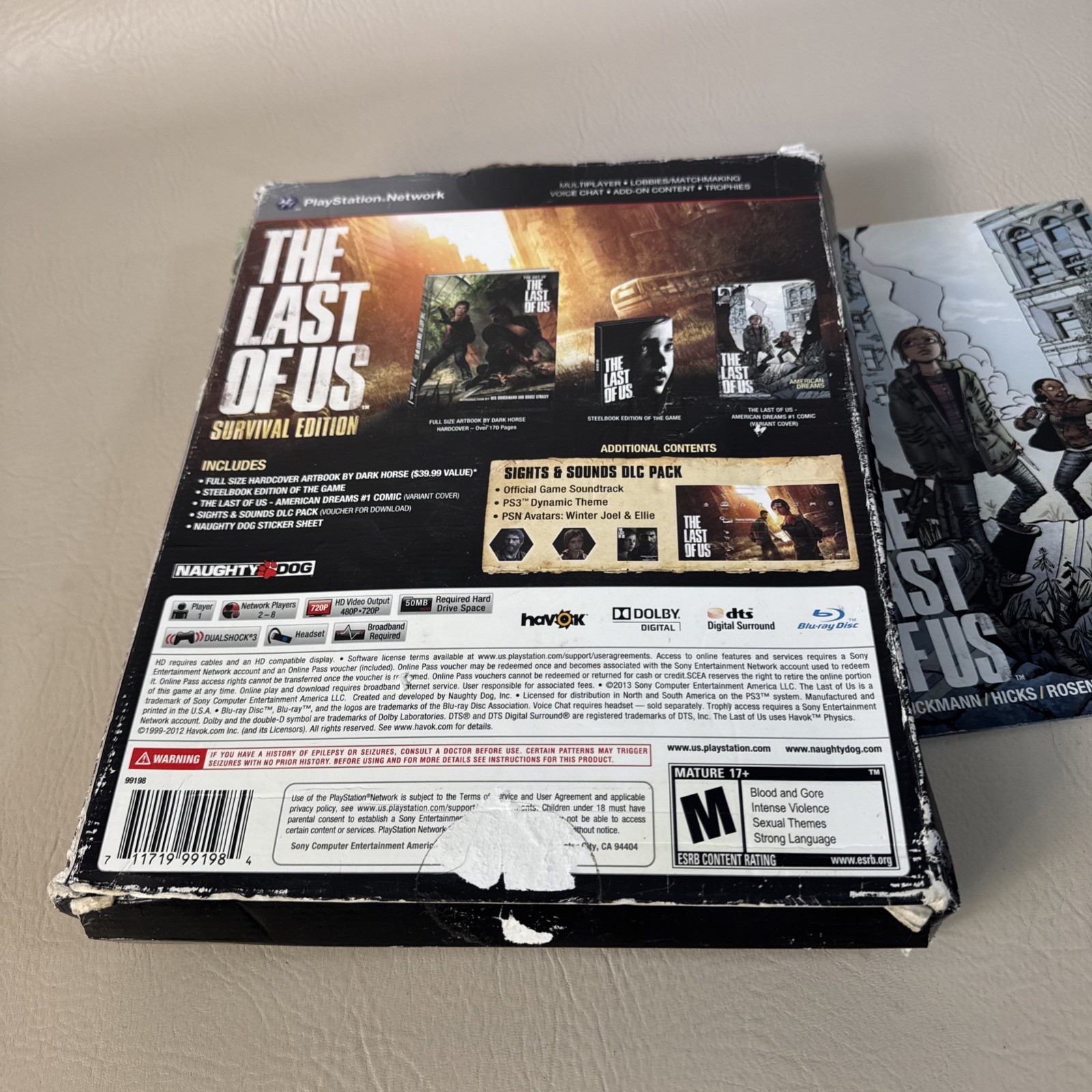 PlayStation Network The Last Of Us Survival Edition Naughty Dog