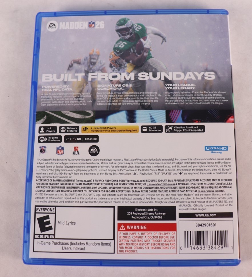 Sony Playstation 5 PS5 EA Sports Madden NFL 26