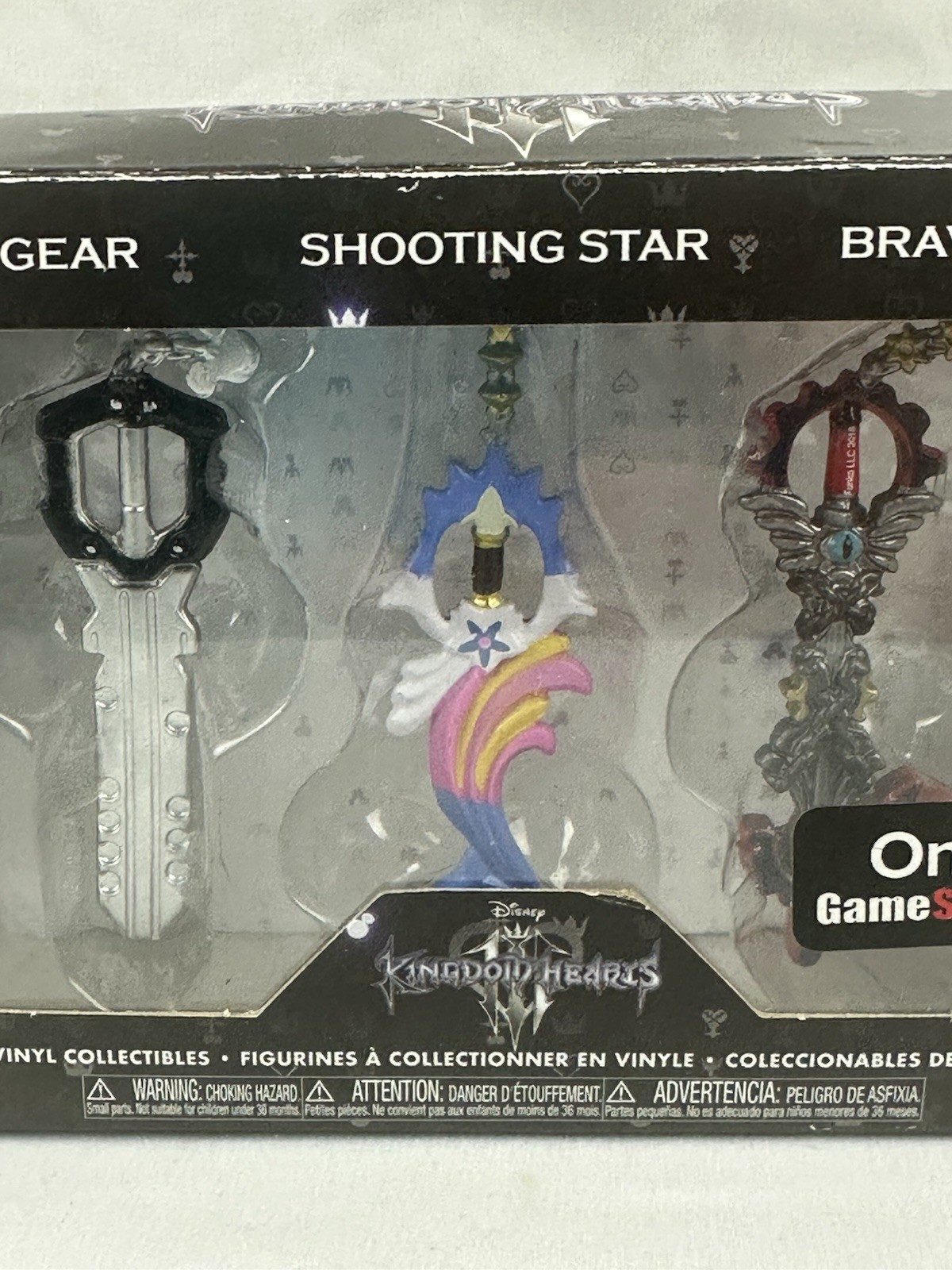 Funko Kingdom Hearts Void Gear Shooting Star Braveheart Keyblade 3 Pack GameStop