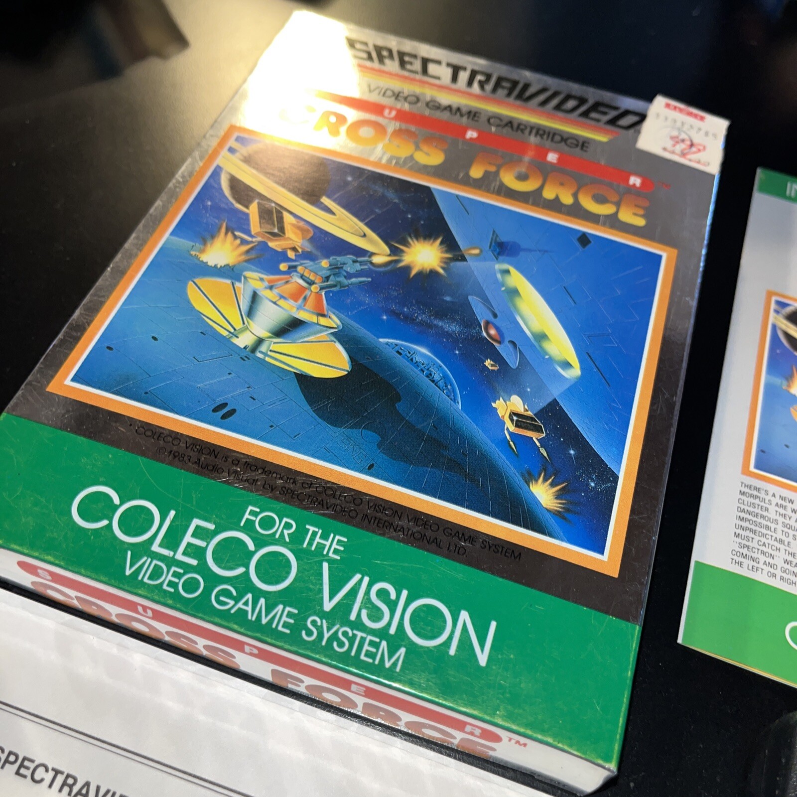 SUPER CROSS FORCE (COLECOVISION Coleco) Spectravision – 🔥 CIB W Manual Rare!!!