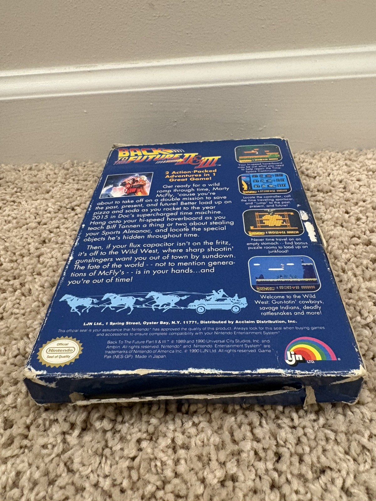Back To The Future 2/3 NES CIB Read