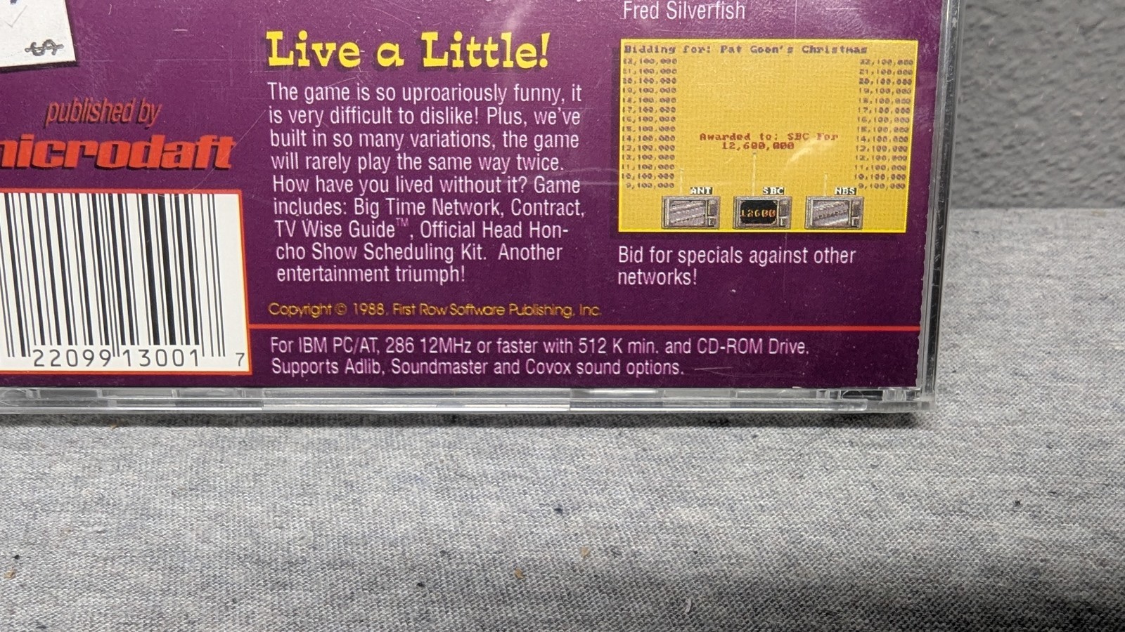 TV Mogul – Be a Network Bigshot! – IBM PC Game 1988 – Microdaft – Sealed