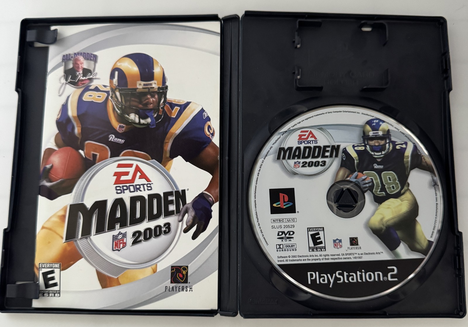EA SPORTS Madden NFL 2003 PlayStation 2 PS2 Sports Football Game Manual