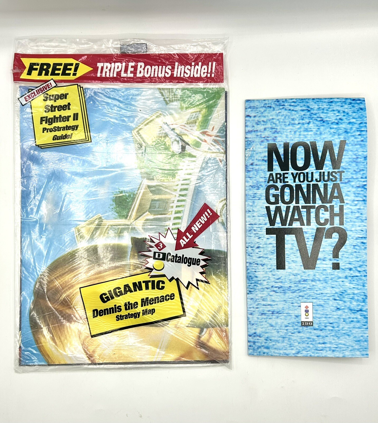 Dennis the Menace Super Nintendo Promo Poster: 2 Sided w/House Map! 1993 GamePro