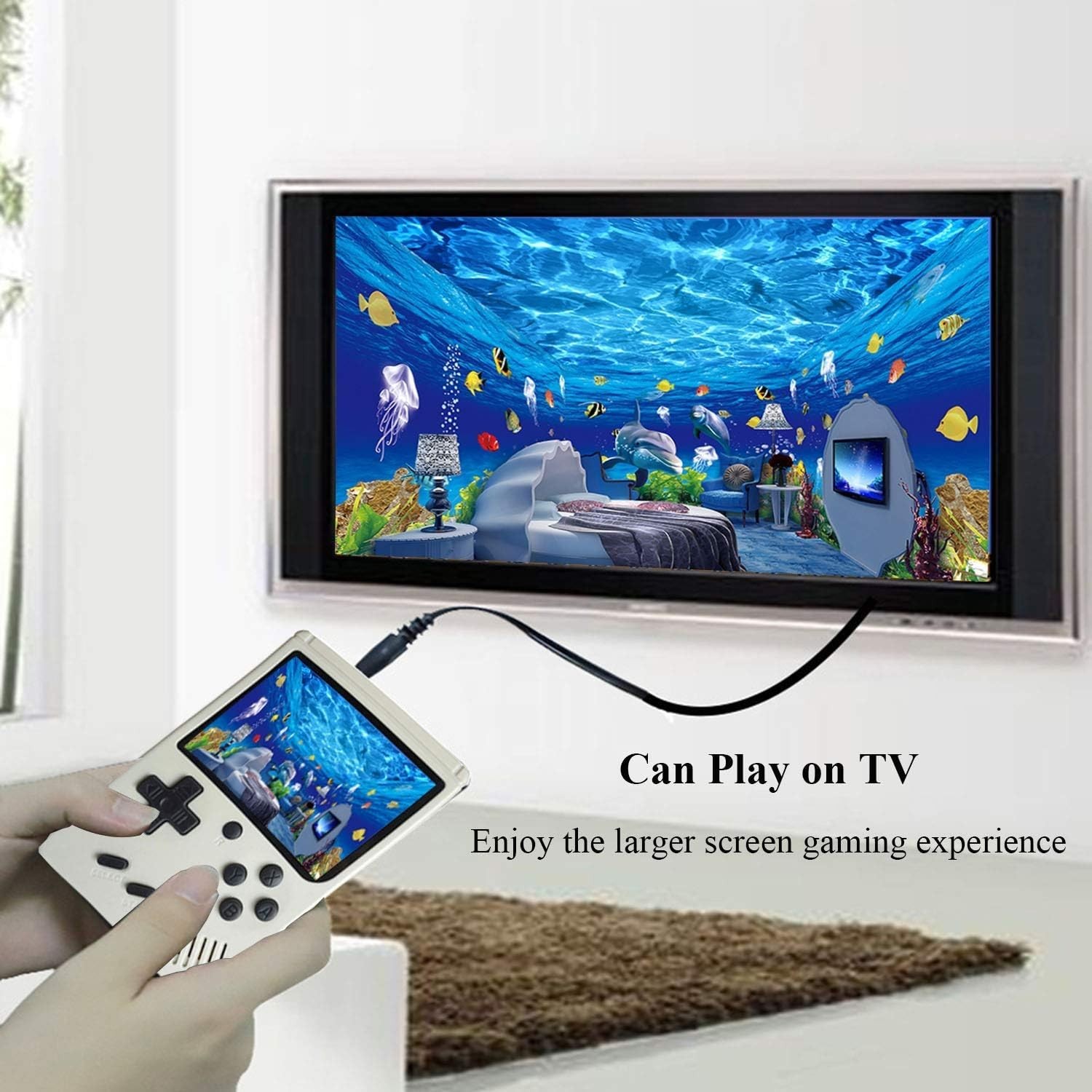 Portable 168 Retro Games Handheld Console – 3″ Screen, TV Ready & Easy Control