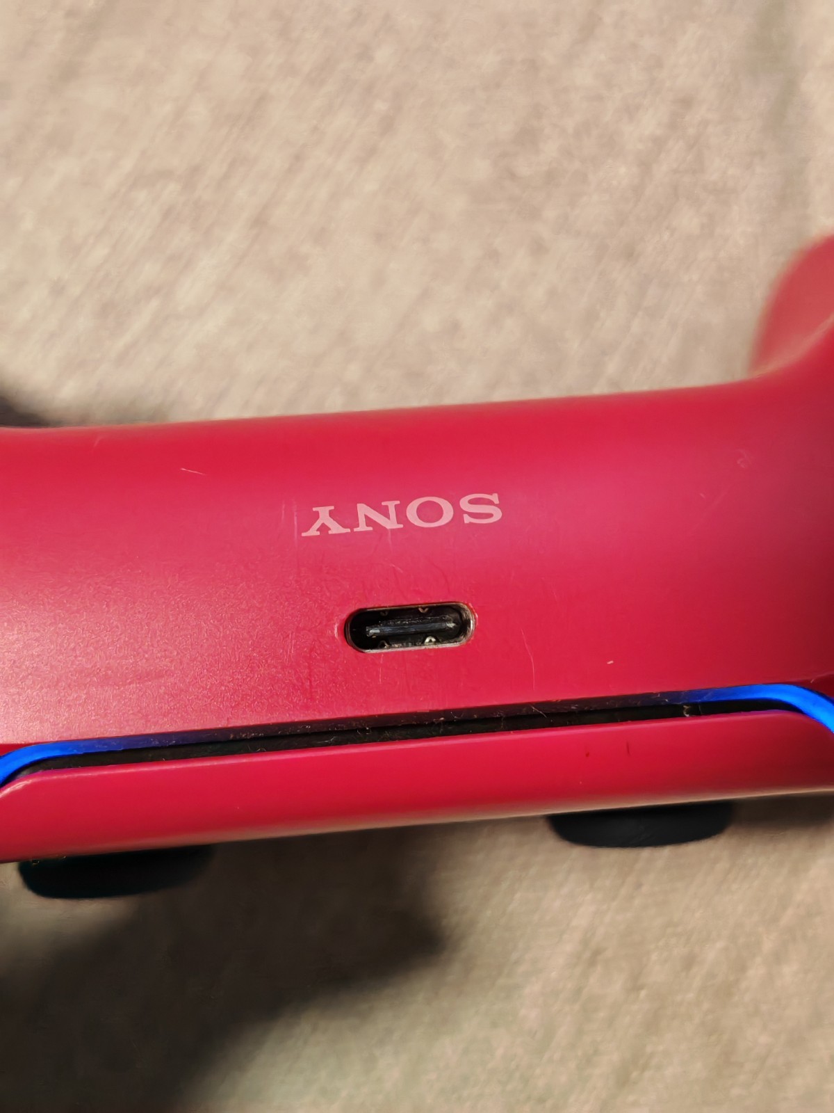 Custom TMR Joystick Aknes PlayStation 5 DualSense Controller Ps5 – Cosmic Red
