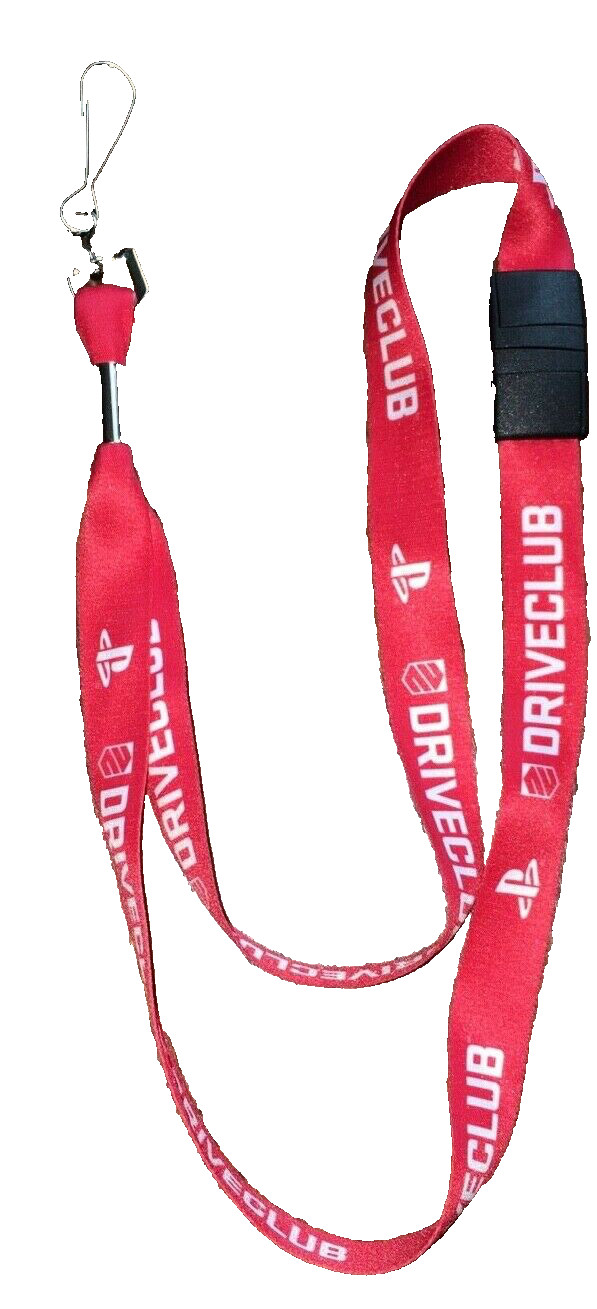 Sony Official PlayStation Drive Club Promotional Lanyard Key Holder Badge Holder