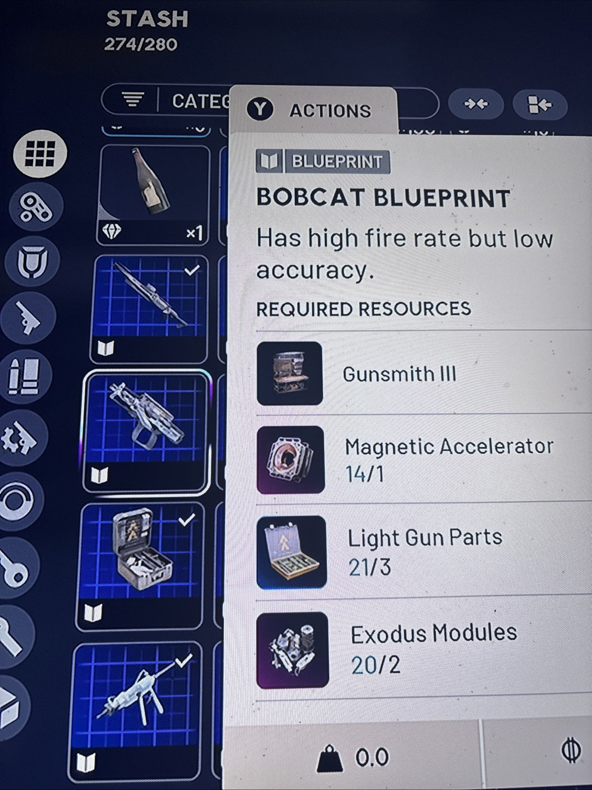 Arc Raiders BobCat blueprint