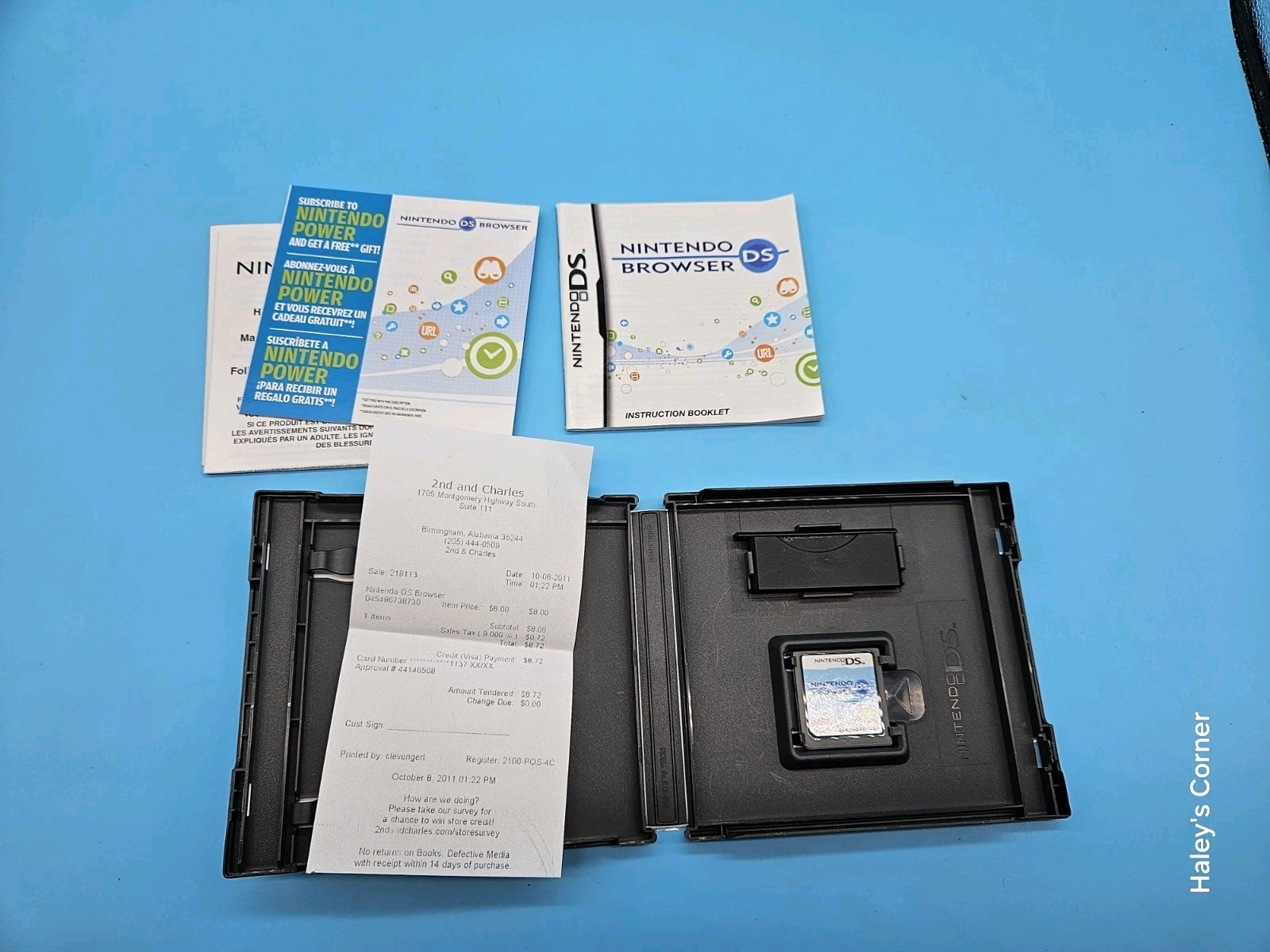 Nintendo DS Browser (Nintendo DS, 2007) With Manuals -No Memory Expansion Pak-