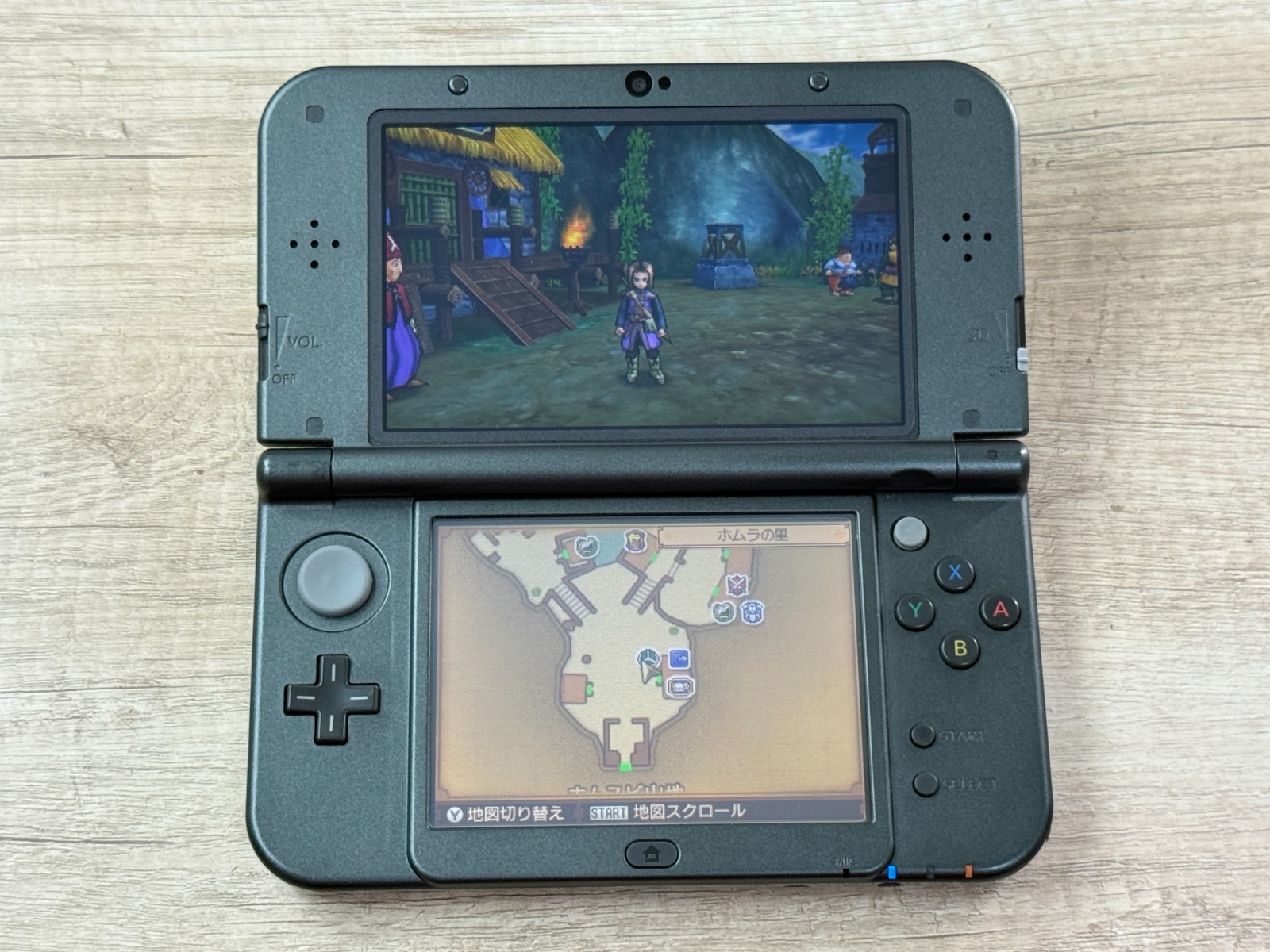 RANK B+ IPS Nintendo New 3DS XL Monster Hunter 4G Console IPS Screen TOP D1837