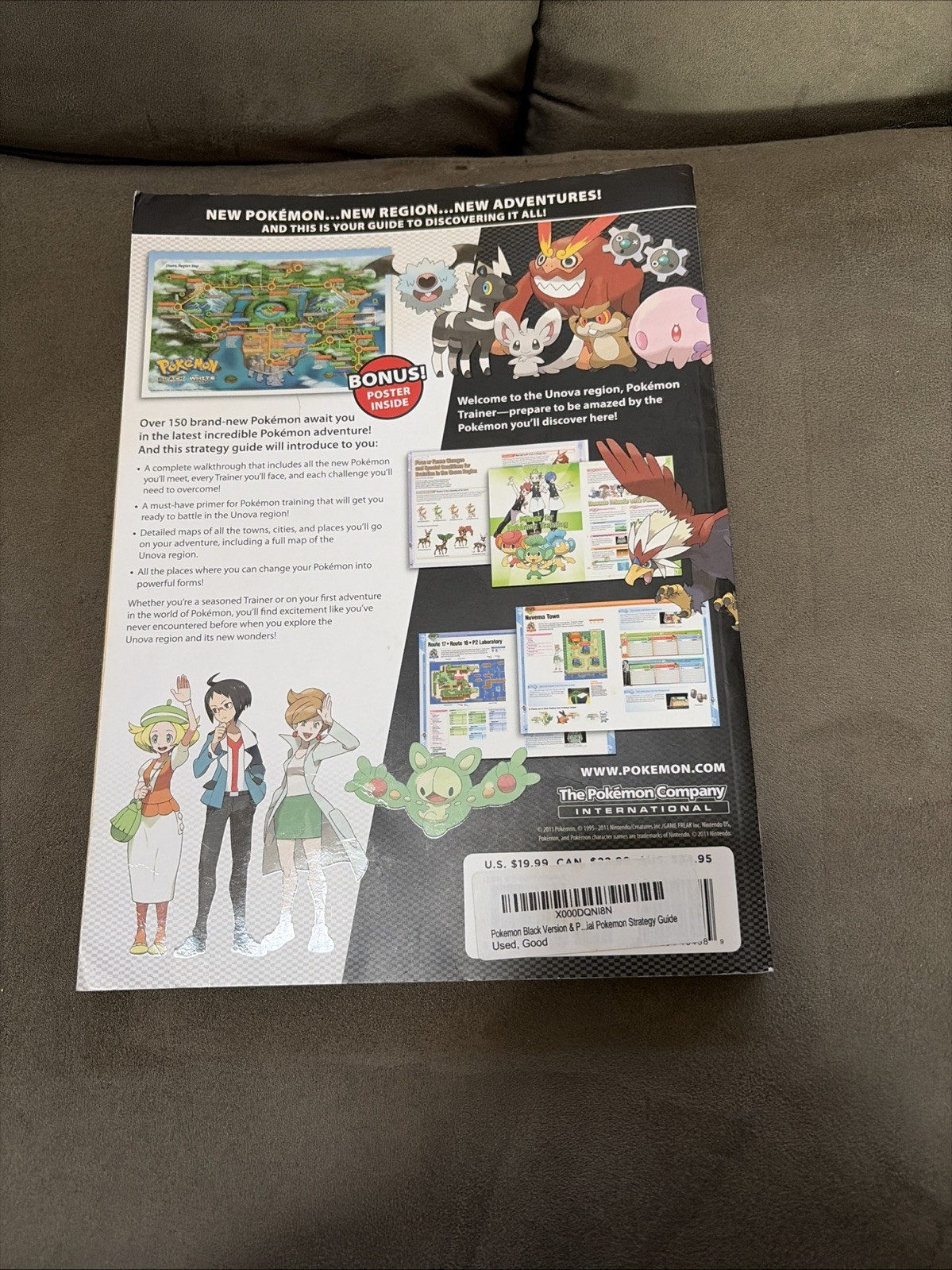 Pokémon Black And White Version Strategy Guide-Vol . With Poster.