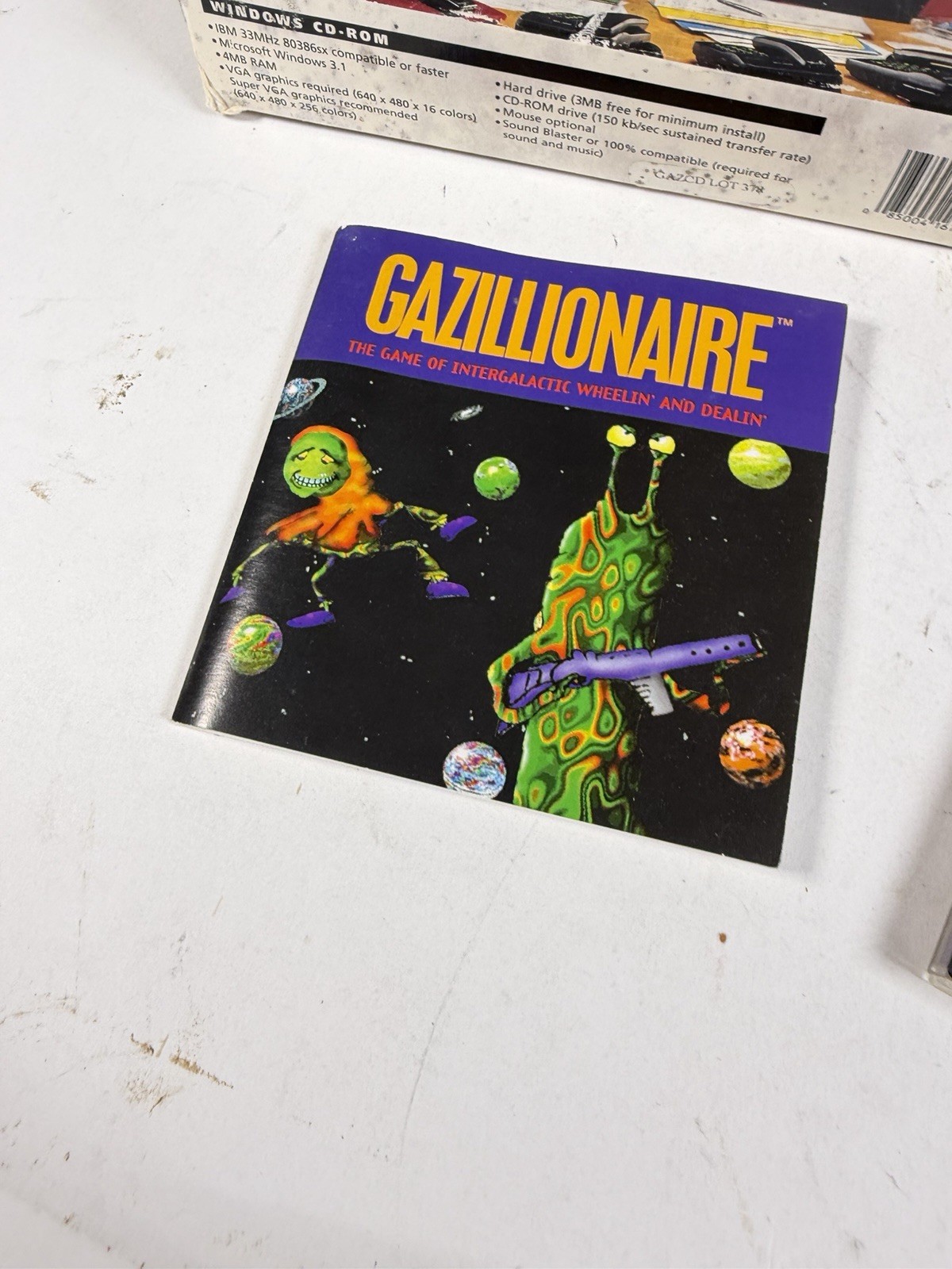 GAZILLIONAIRE 1994 EDITION Windows CD ROM – COMPLETE