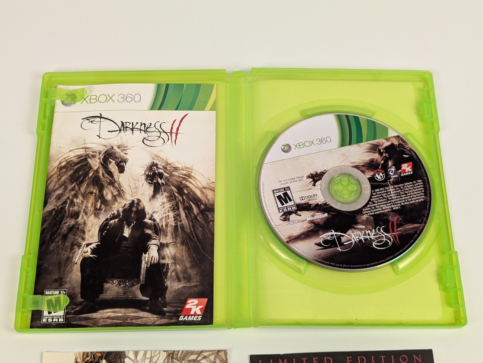 The Darkness 2 II Limited Edition (Xbox 360) ➡️CIB – Tested – Near Mint 📀!