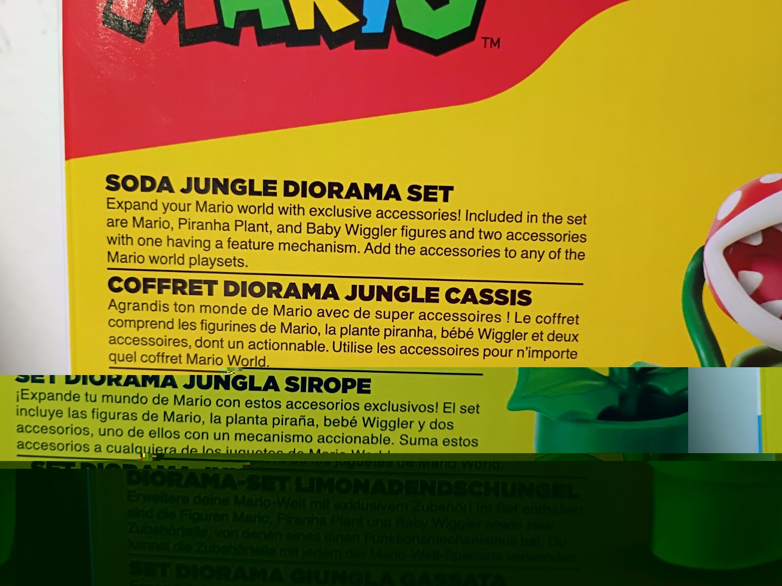 *FREE SHIP* 2.5″ WIGGLER SODA JUNGLE DIORAMA Super Mario Nintendo Piranha Jakks
