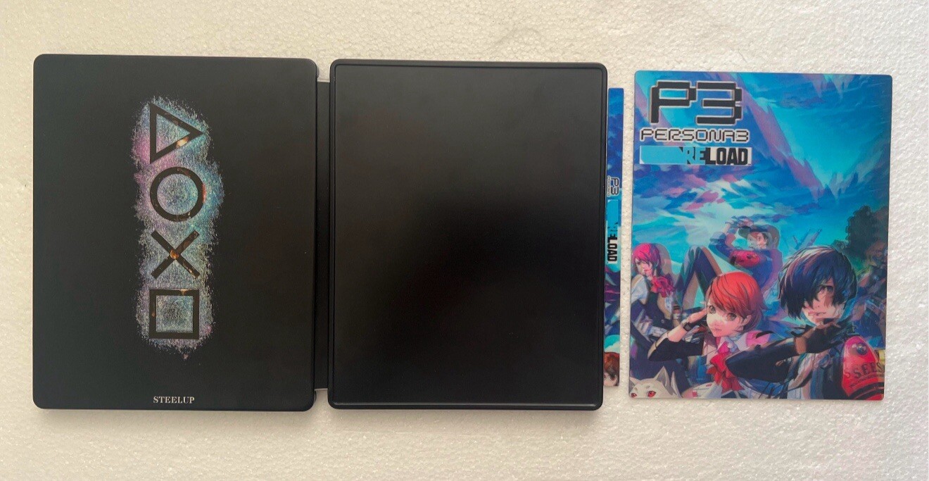 P3 Persona 3 Reload Steelup collector case with 3D card PS4/PS5/Xbox (No Game)