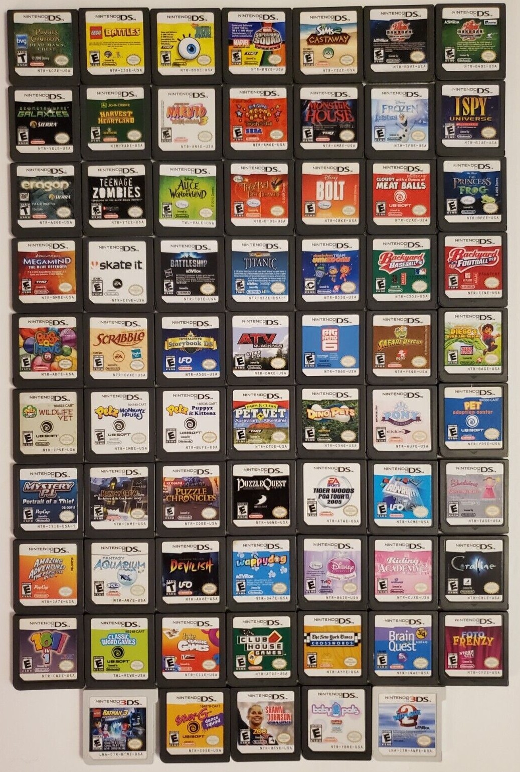 Lot of Nintendo DS Games Pick & Choose – Cartridge ONLY – T + W Fast Shipping