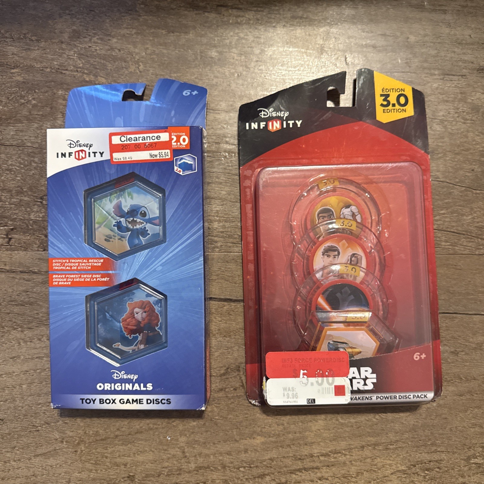 Toy Box Game Discs Pack V2.0 3.0 LotNEW Disney Infinity Star Wars Merida Stitch