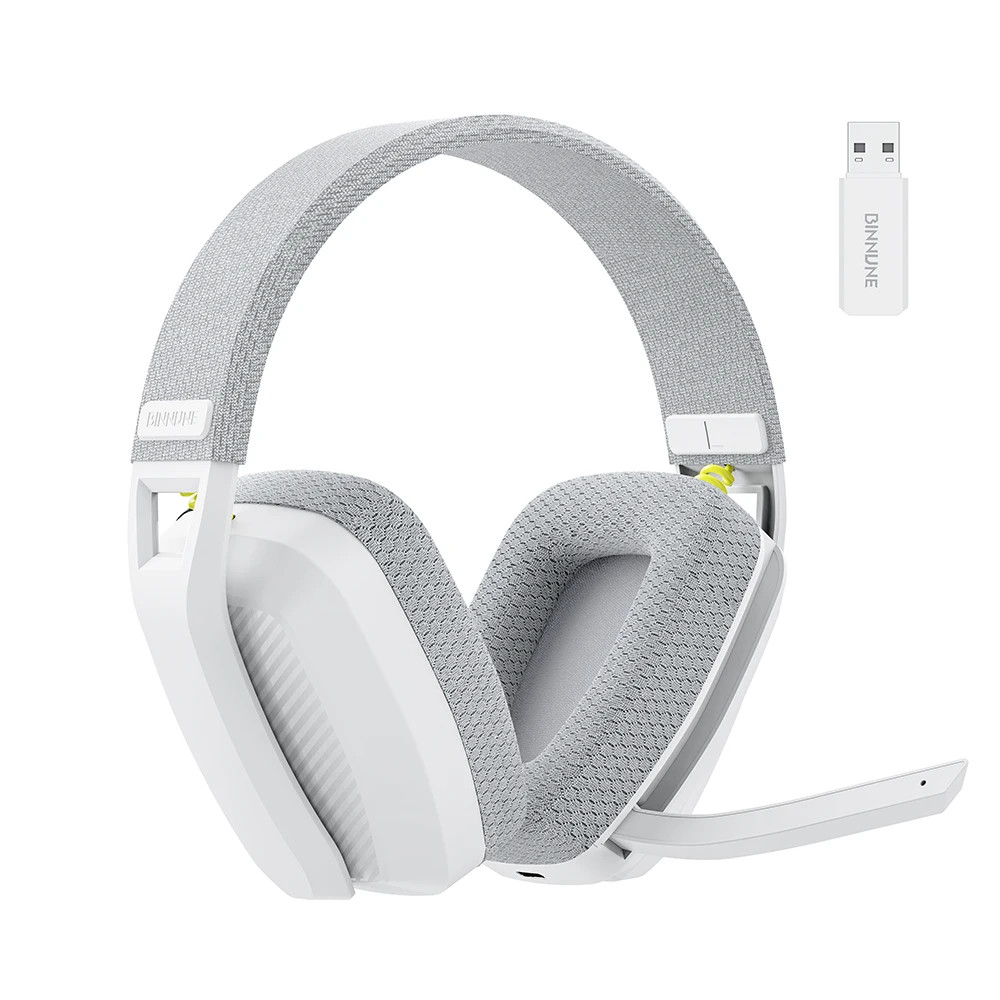 BINNUNE BW06 Wireless Gaming Headset 2.4GHz + Bluetooth PS5 PS4 PC Mac 48hr