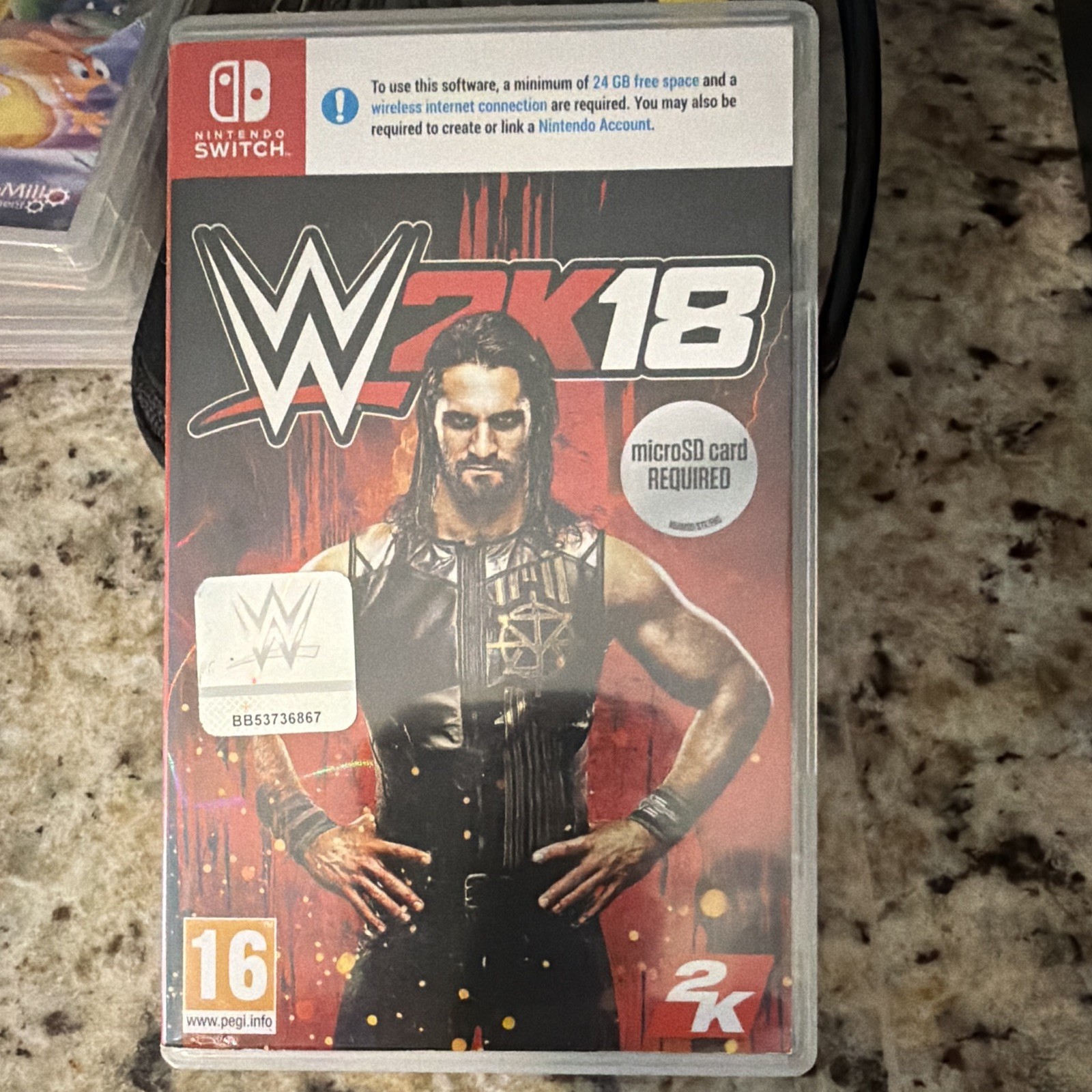 2K WWE 2K18 Nintendo Switch PAL PEGI 16 Multiplayer Wrestling Sports